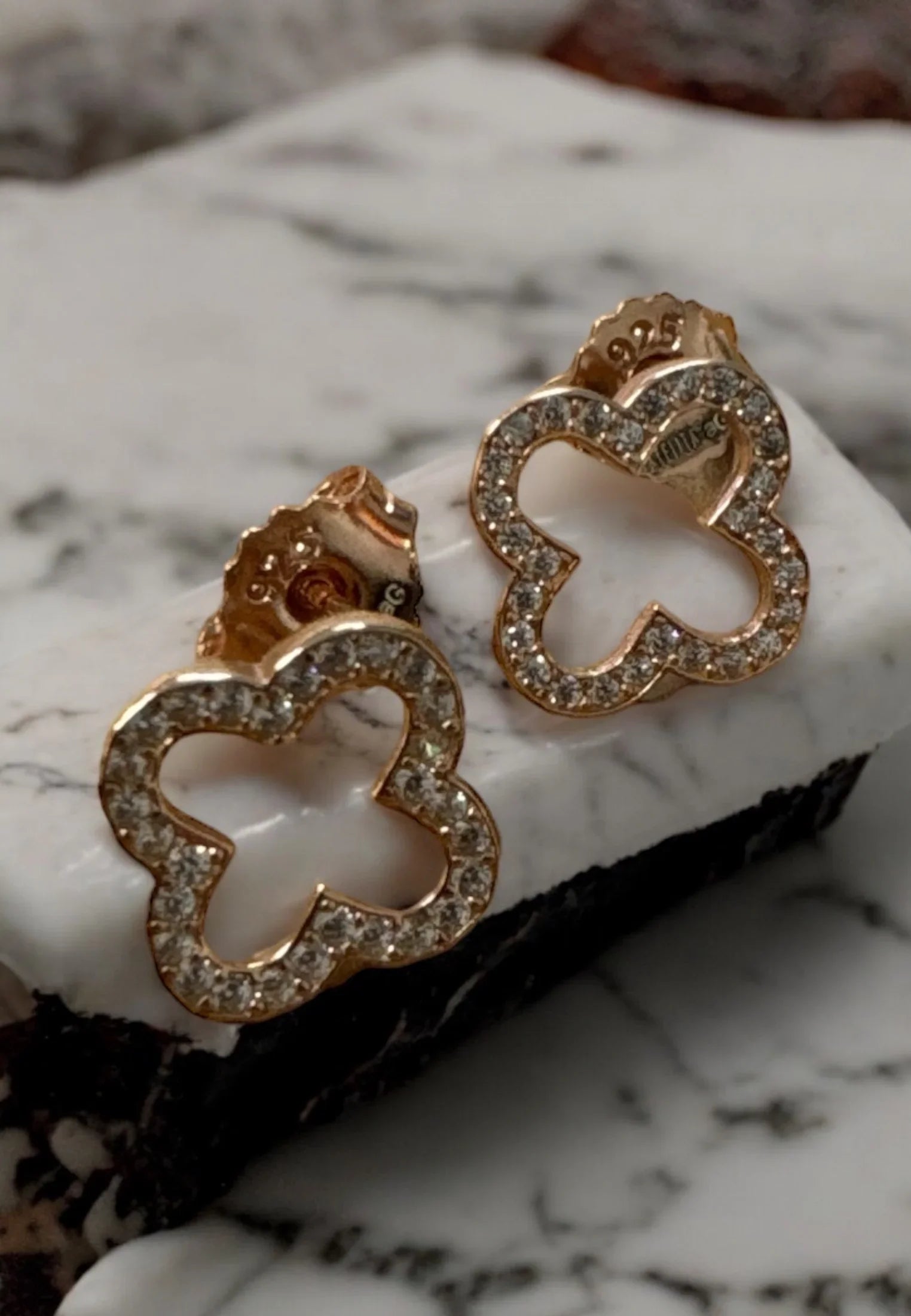 Still life of the earrings.