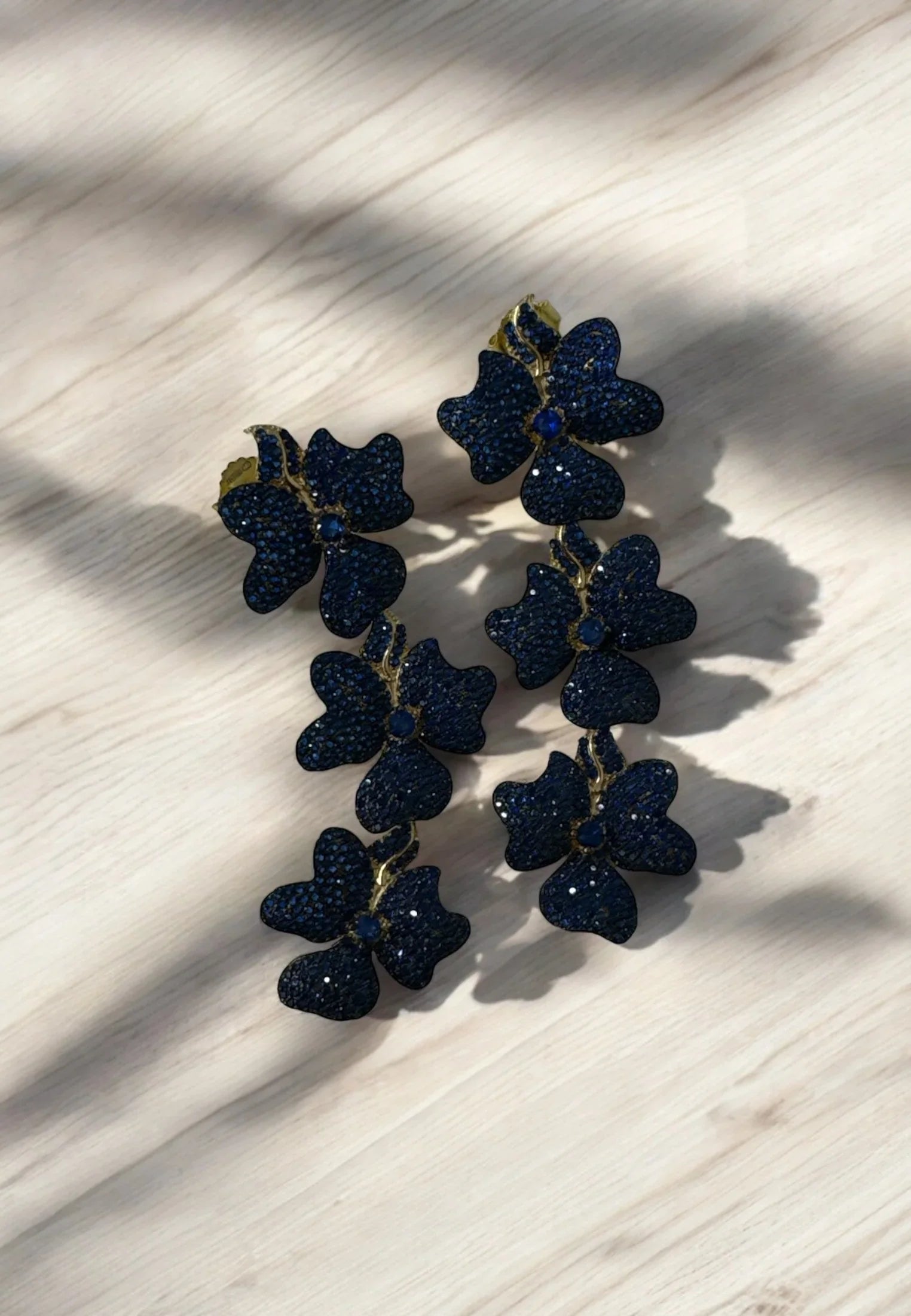 Still life of the earrings.