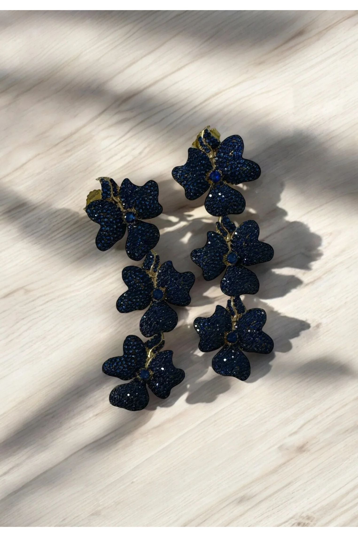 Still life of the earrings.