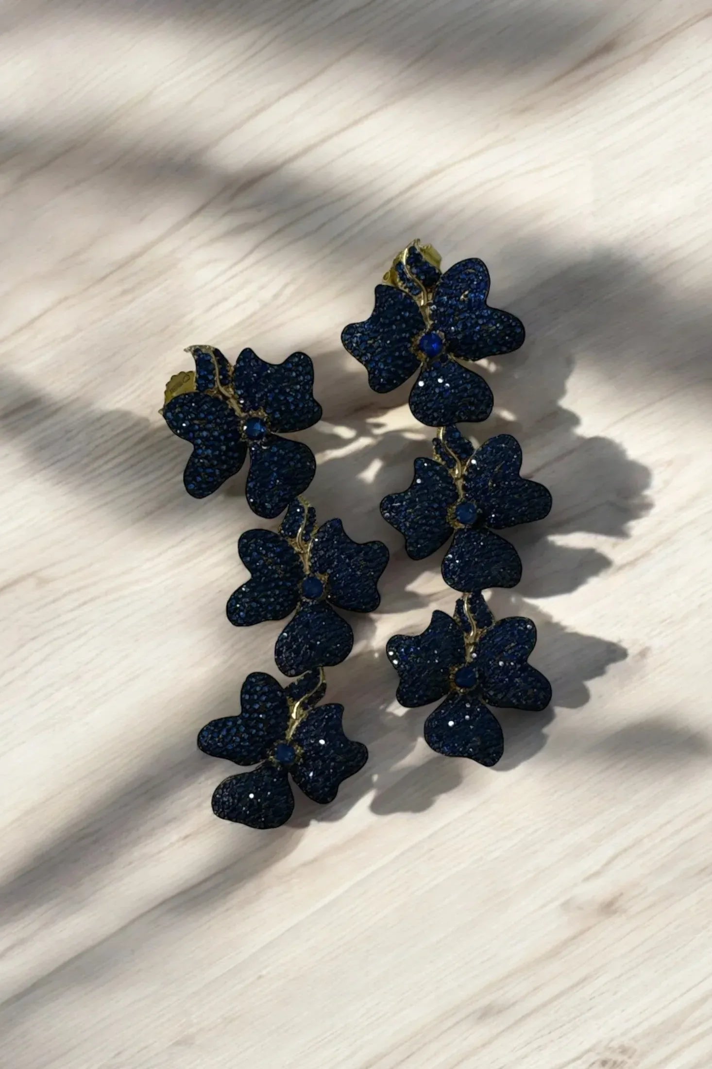 Still life of the earrings.