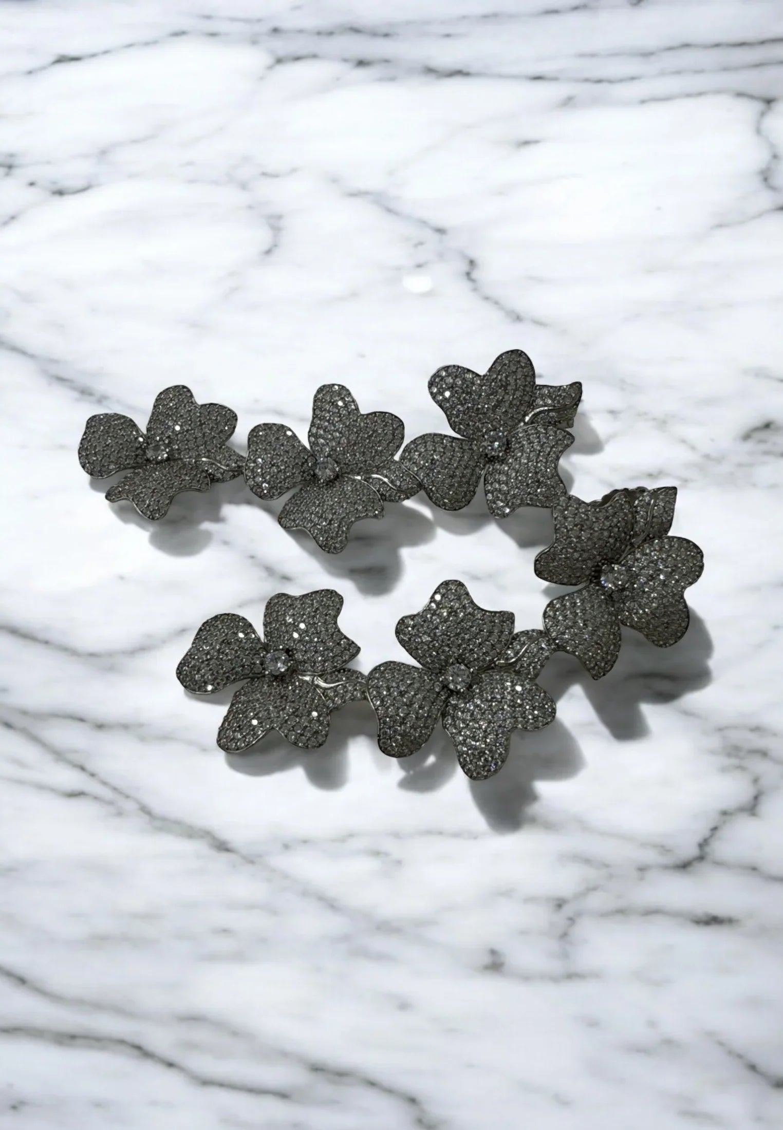 Still life of the earrings.