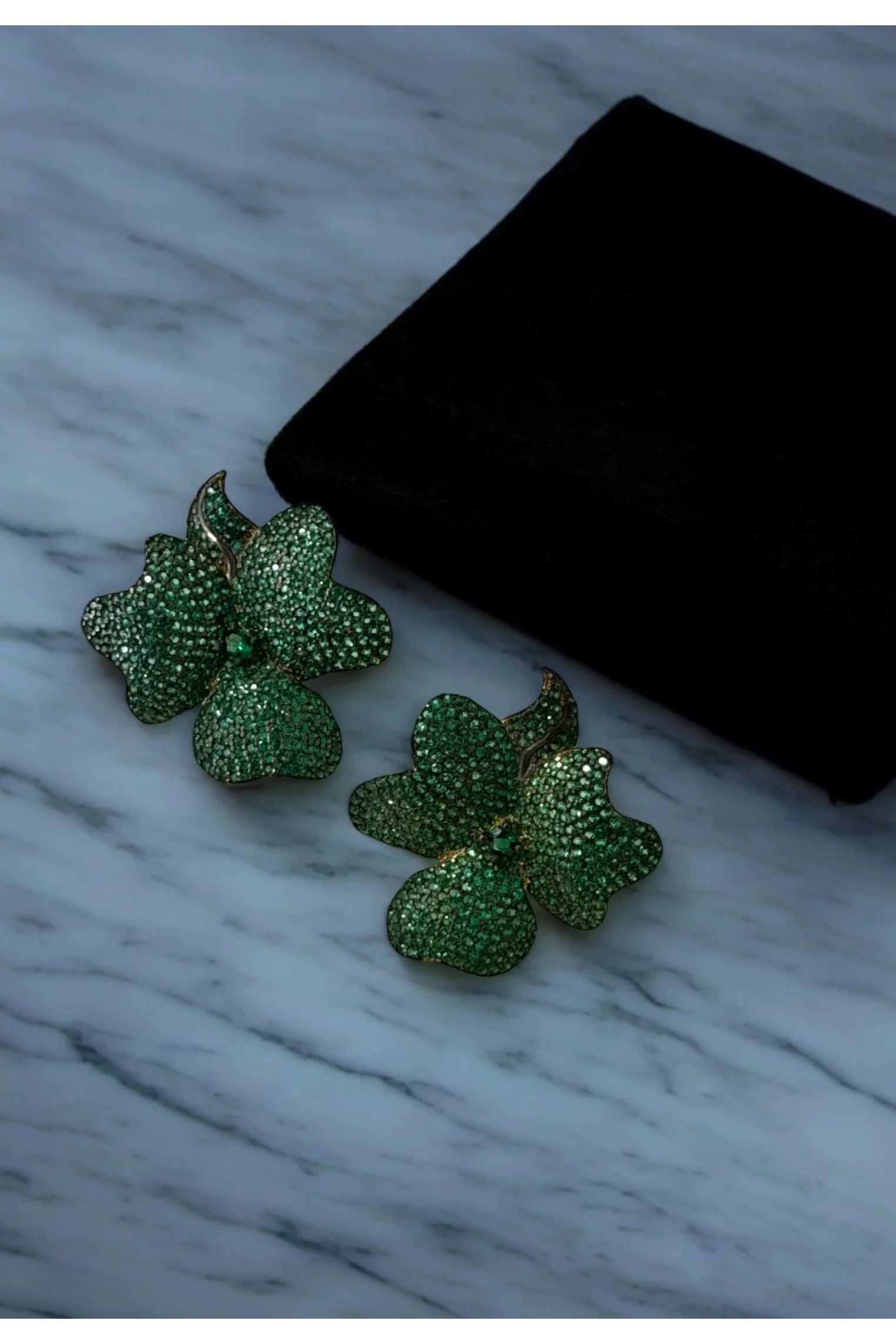 Still life of the earrings.