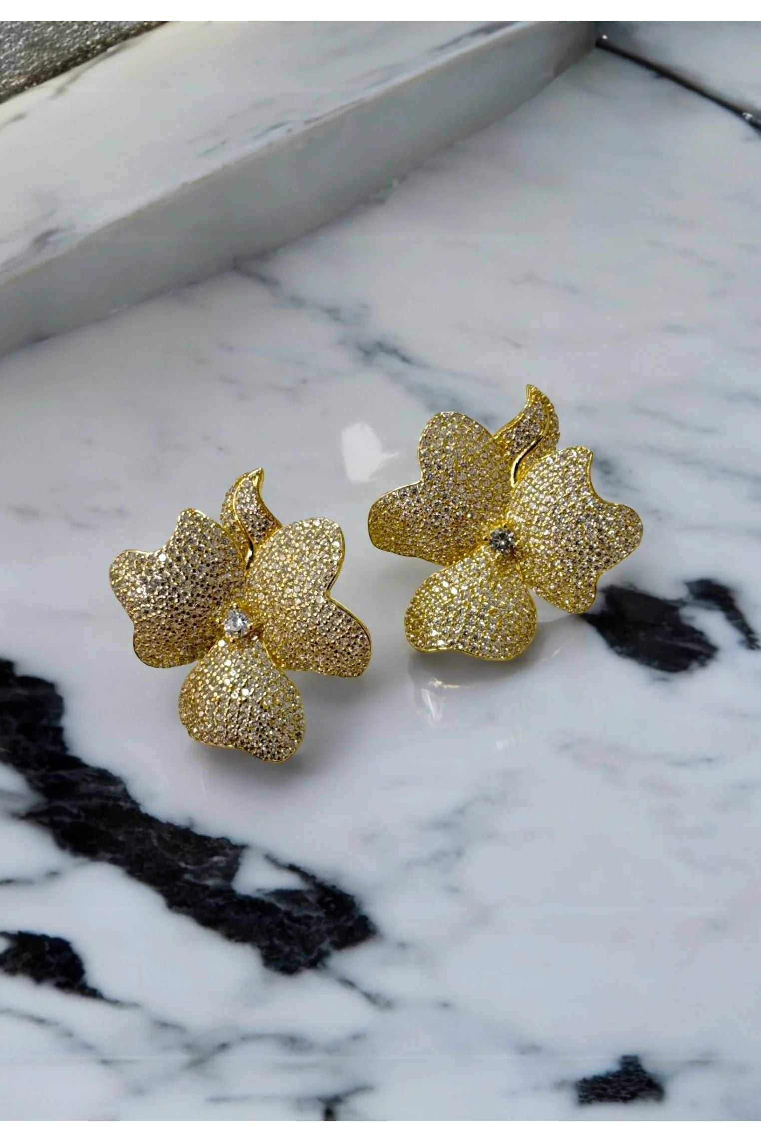 Still life of the earrings.