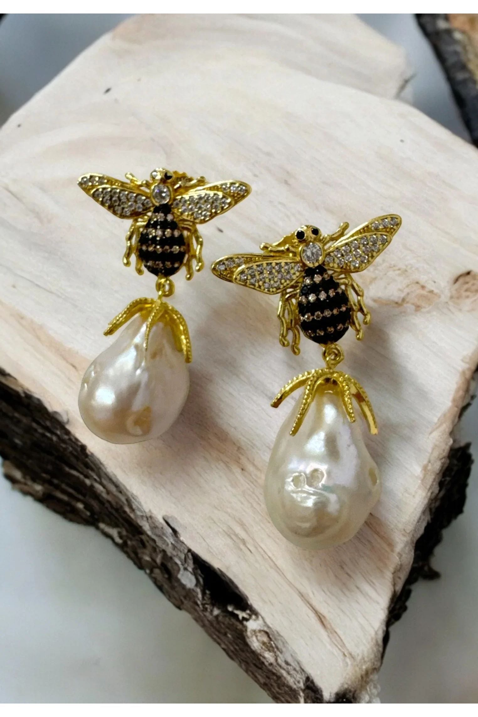 Still life of the earrings.