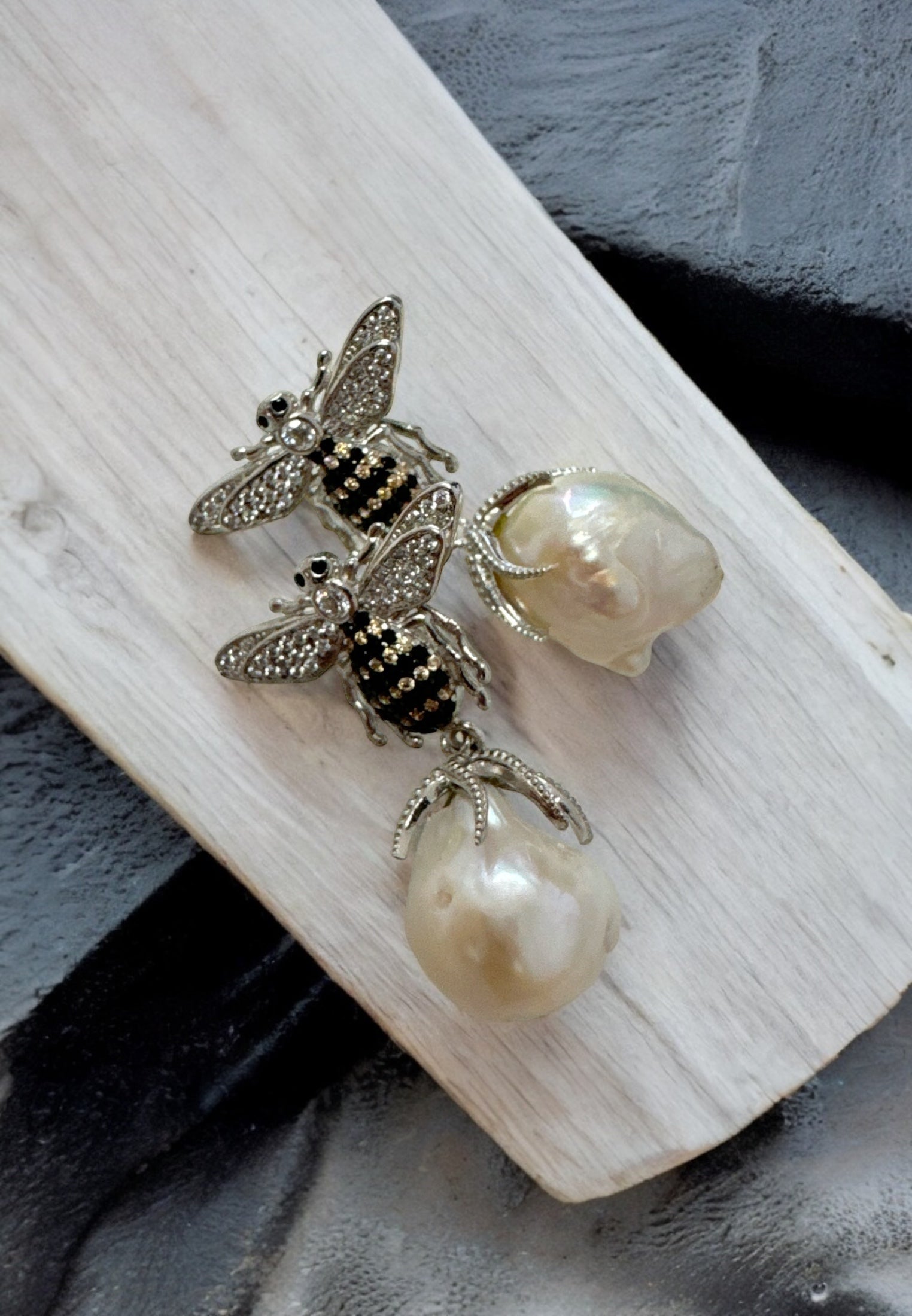 Still life of the earrings.