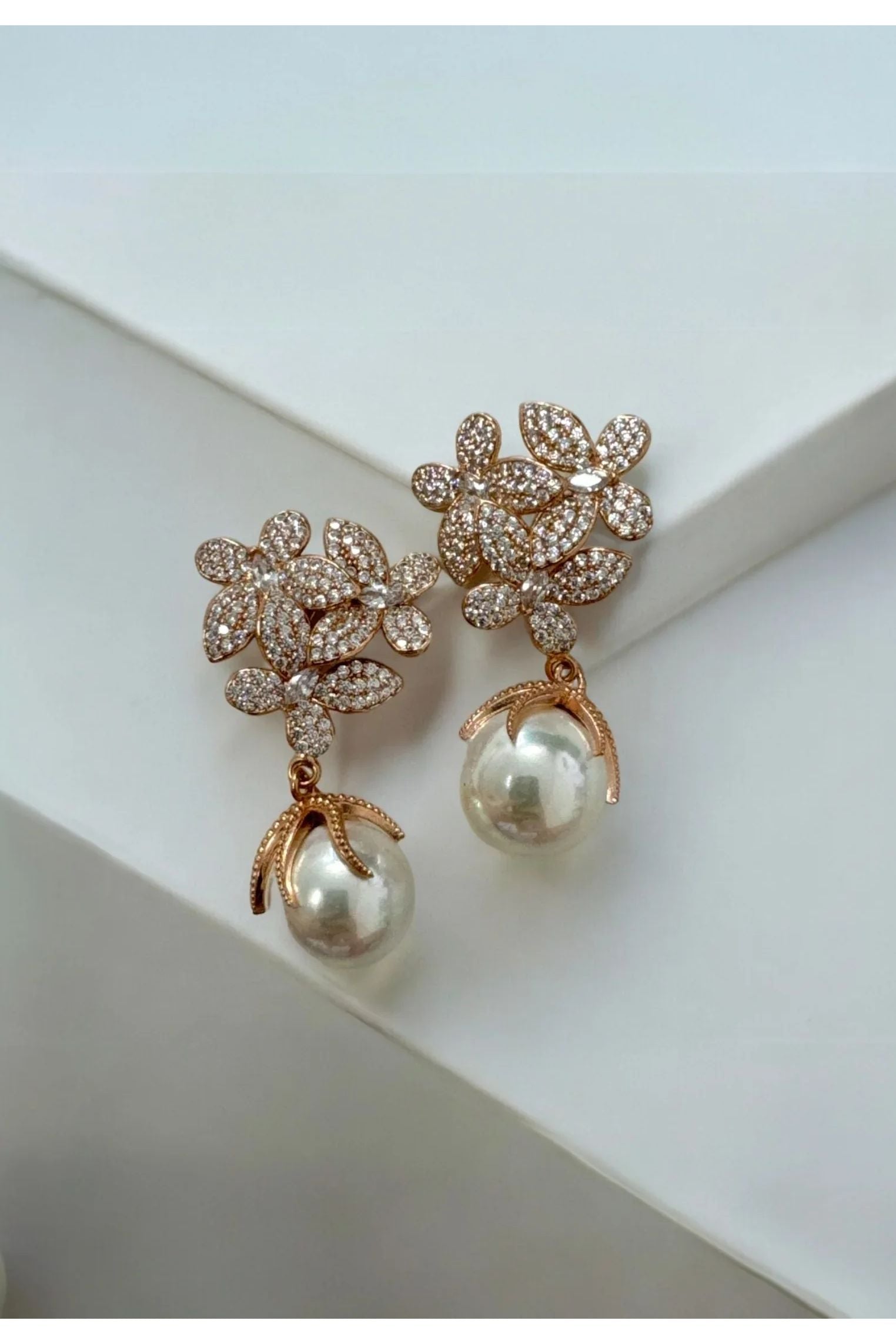 Still life of the earrings.