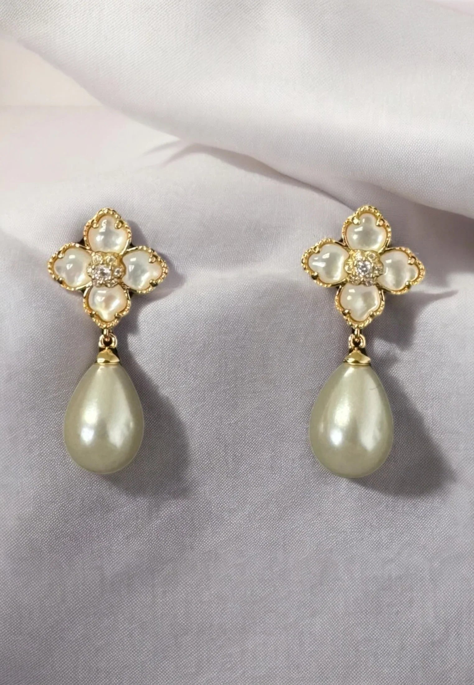 Still life of the earrings.