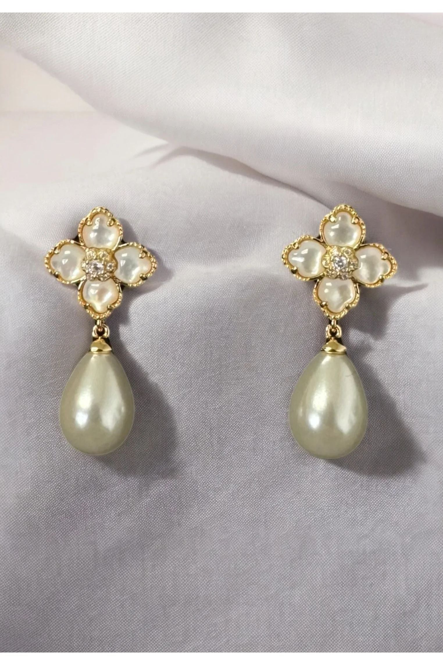 Still life of the earrings.