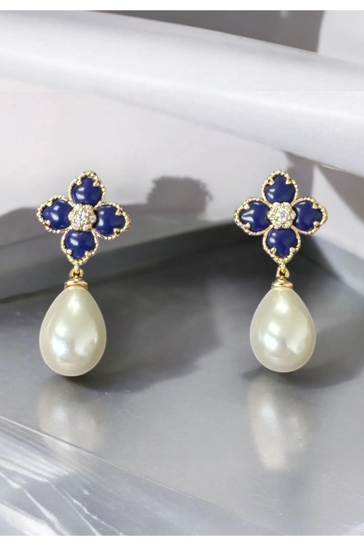 Still life of the earrings.