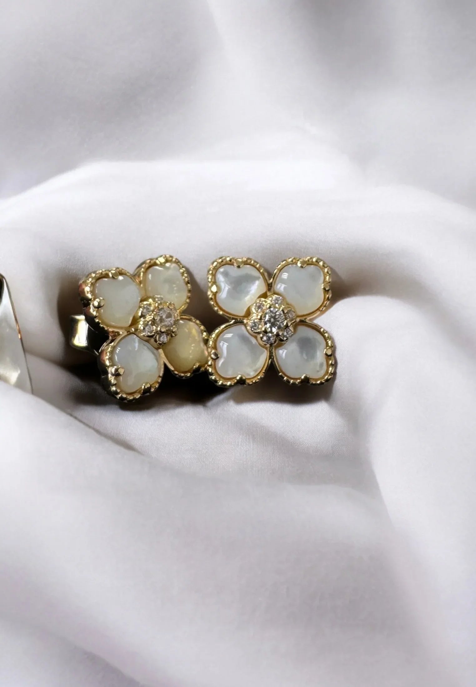 Still life of the earrings.