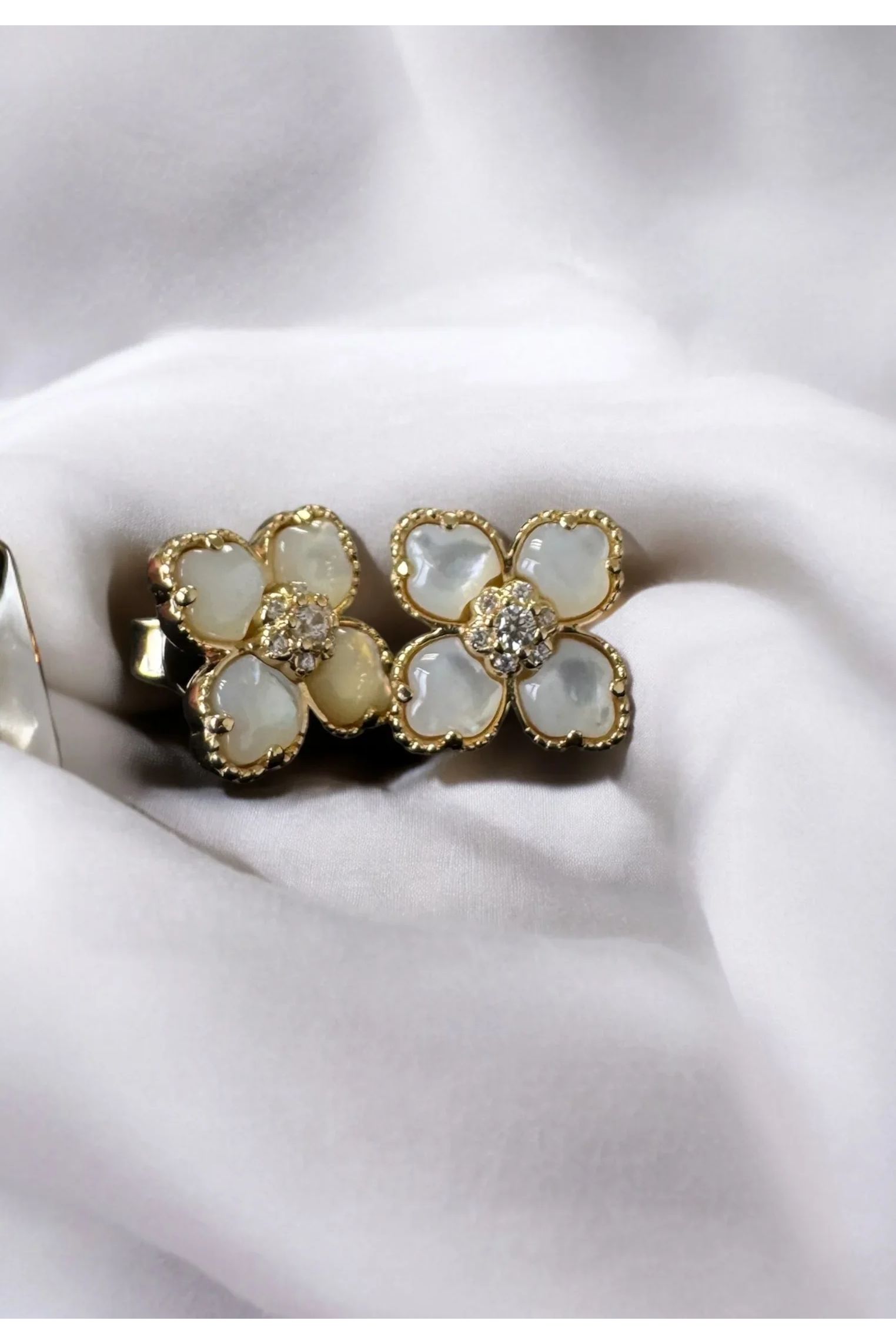 Still life of the earrings.