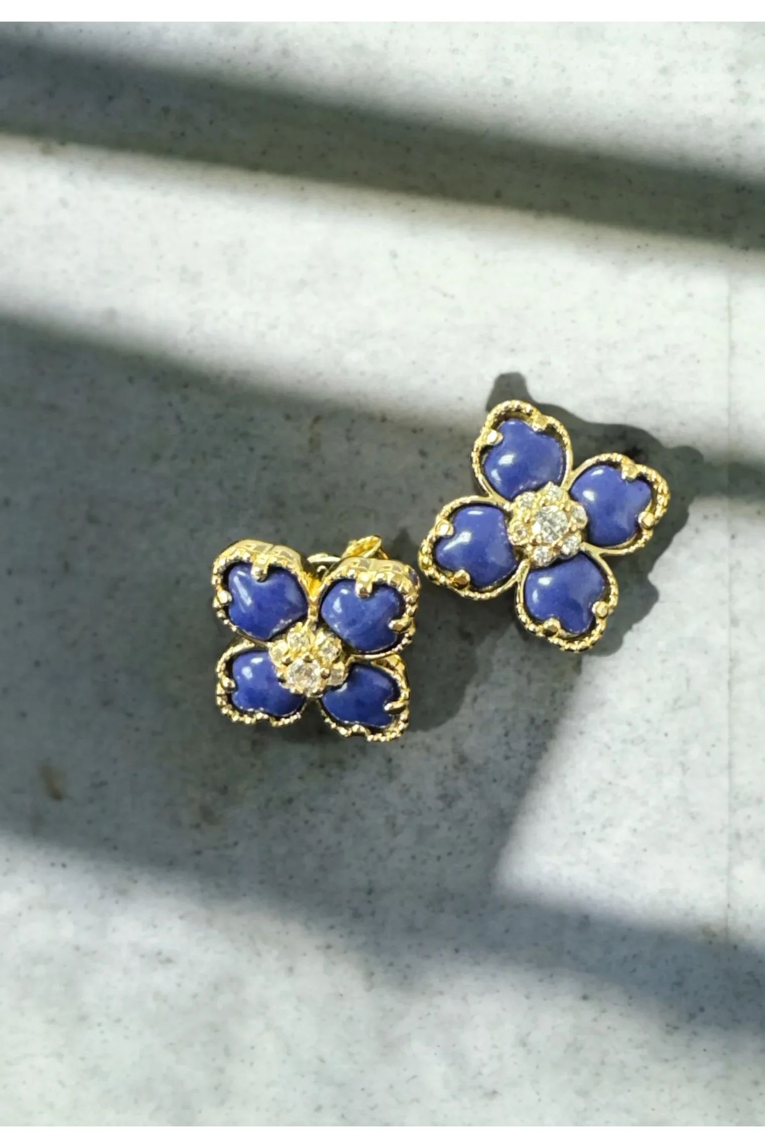 Still life of the earrings.