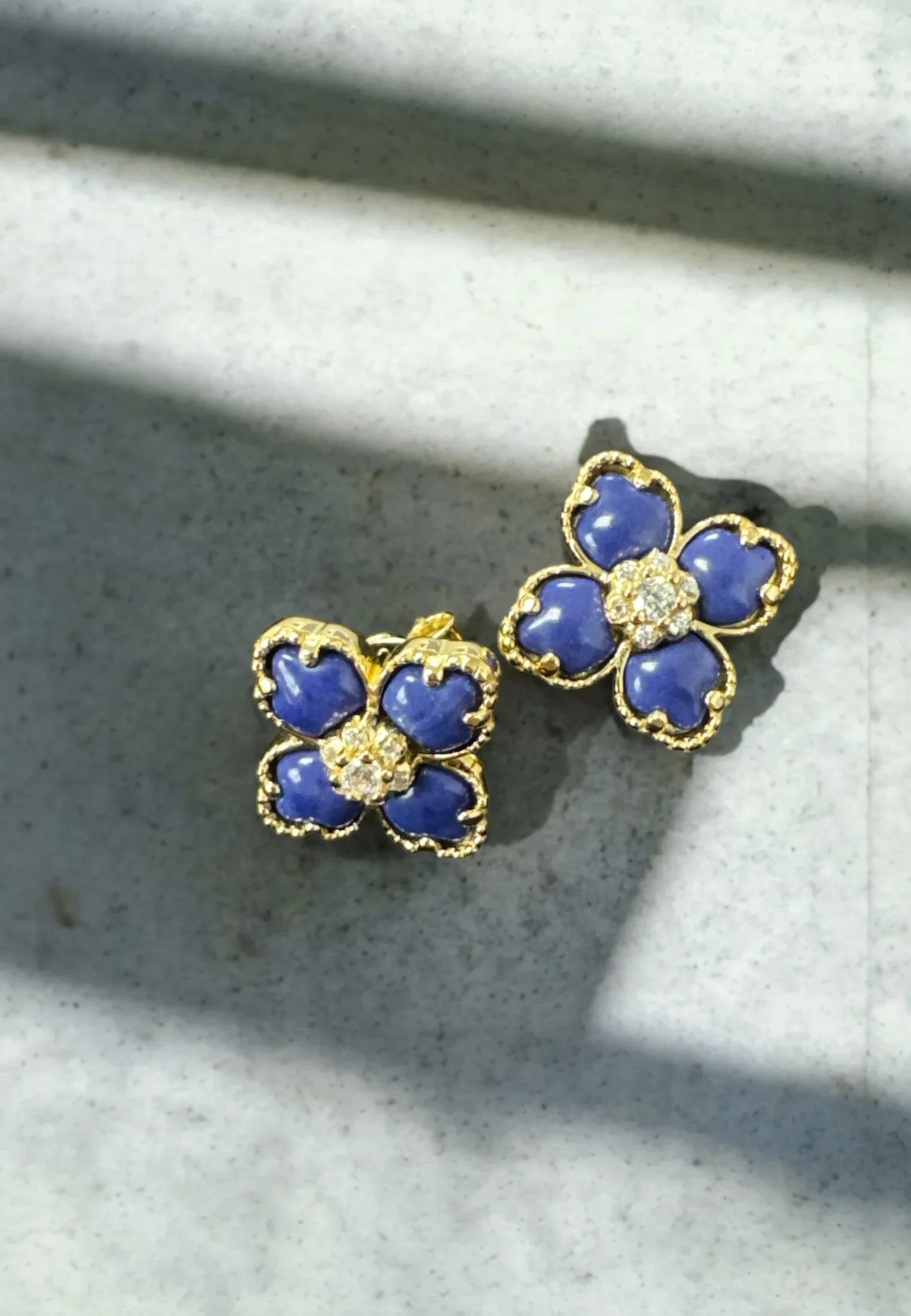 Still life of the earrings.