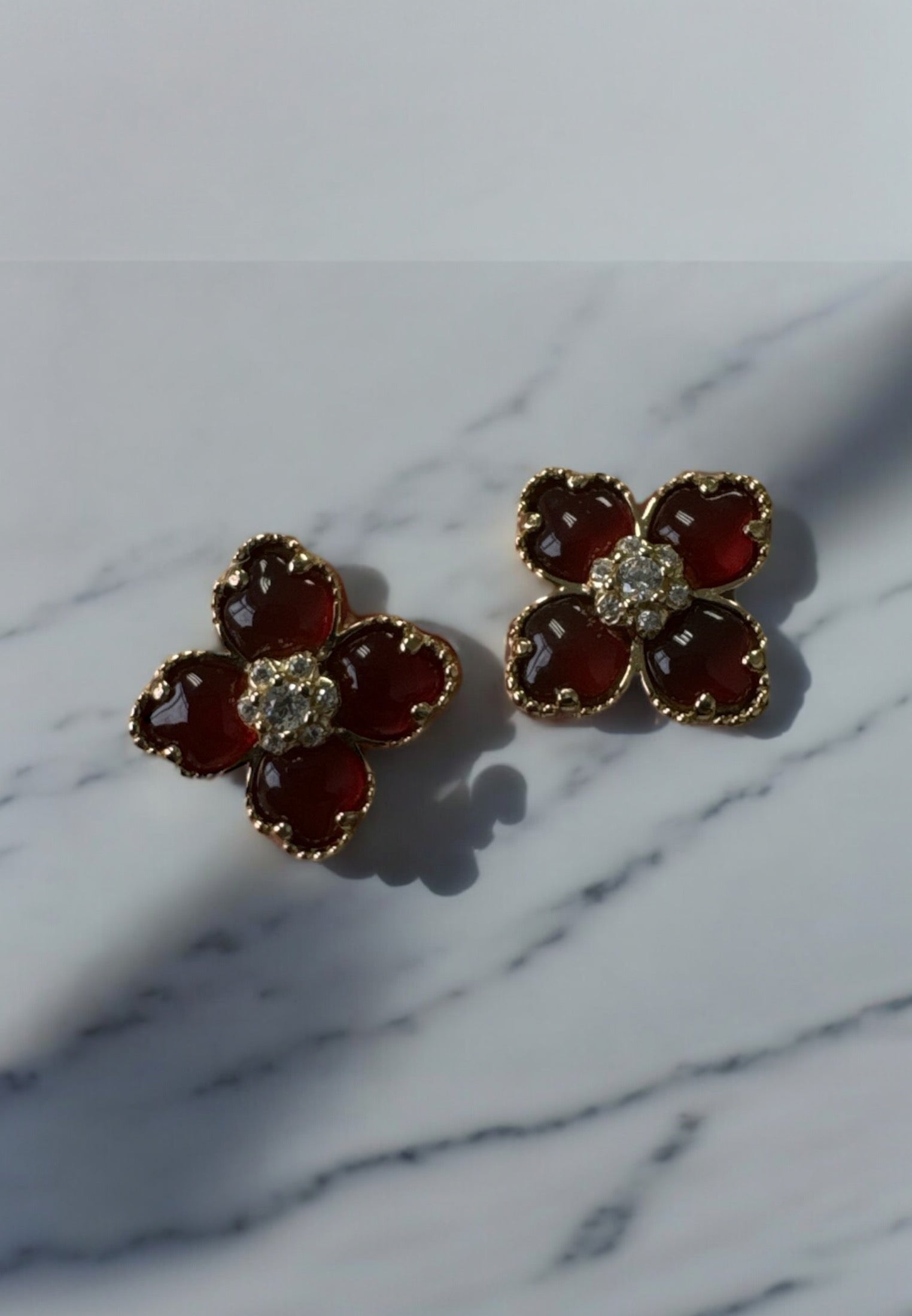 Still life of the earrings.