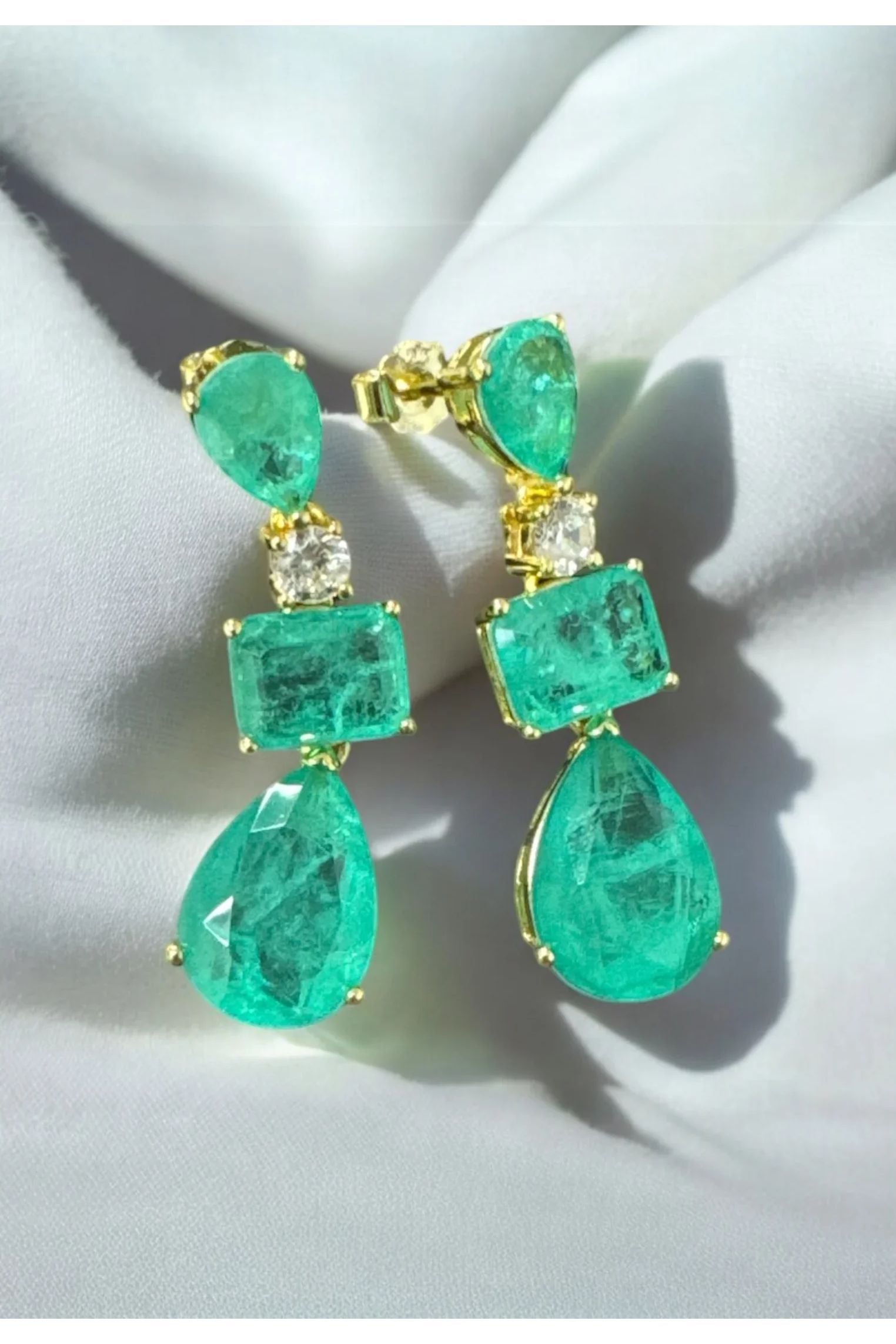 Still life of the earrings.