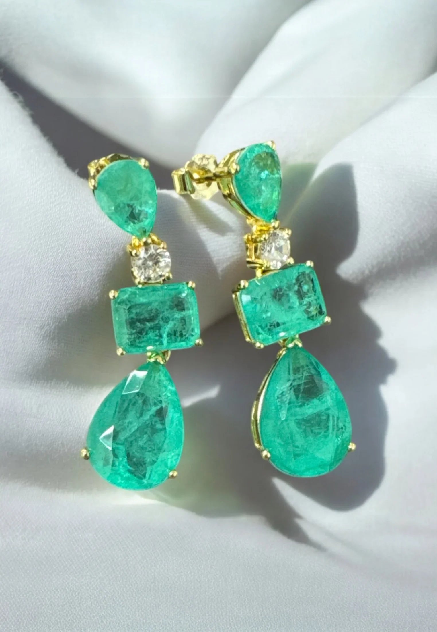 Still life of the earrings.