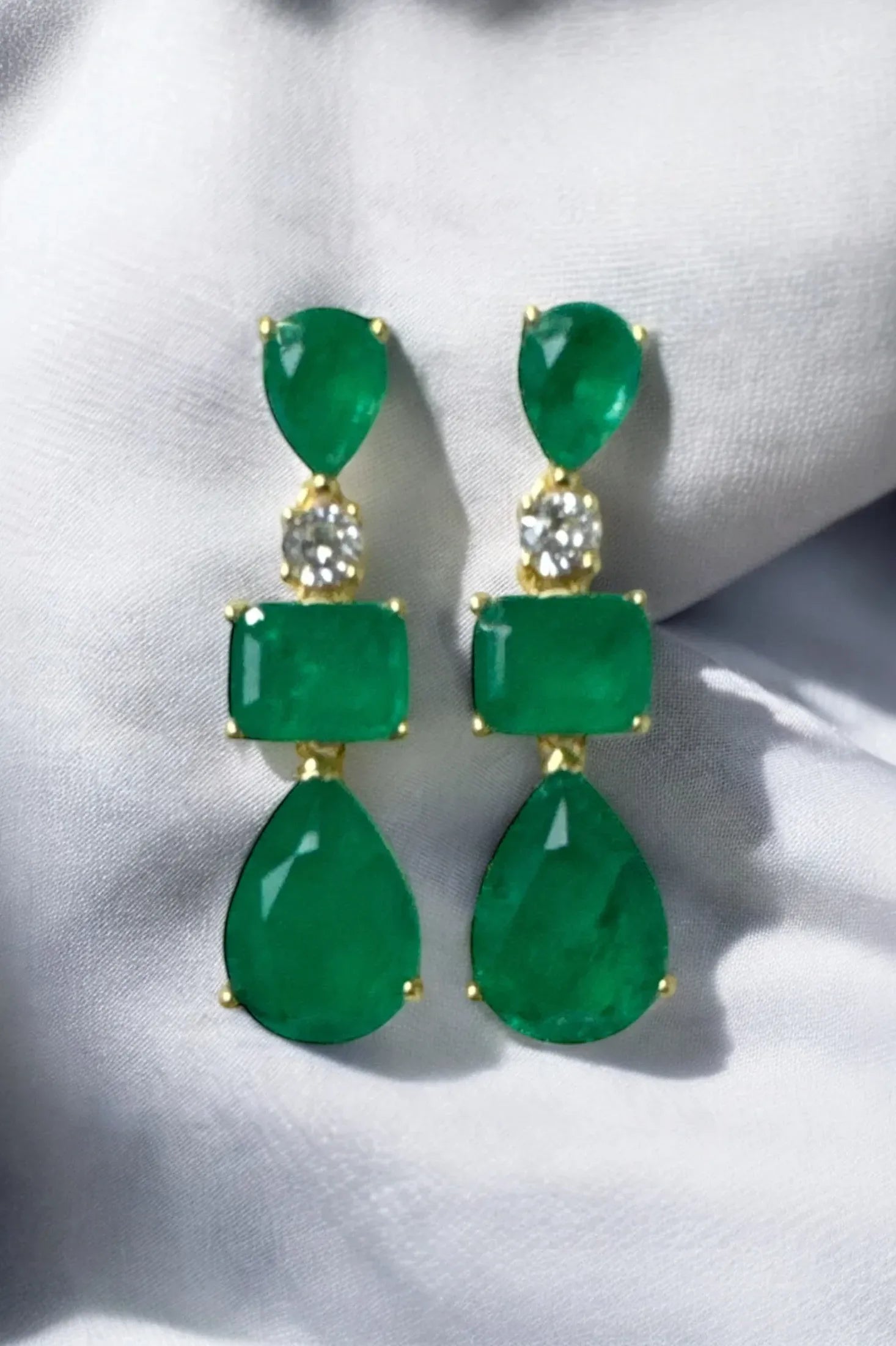Still life of the earrings.