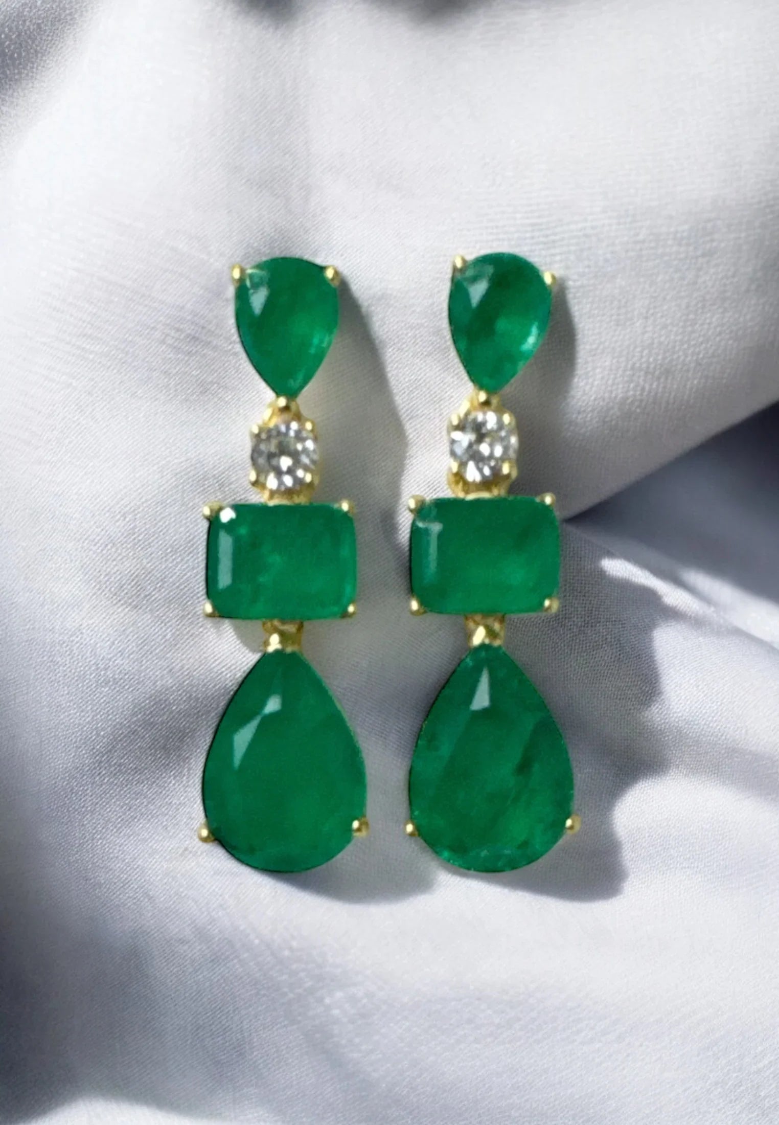 Still life of the earrings.