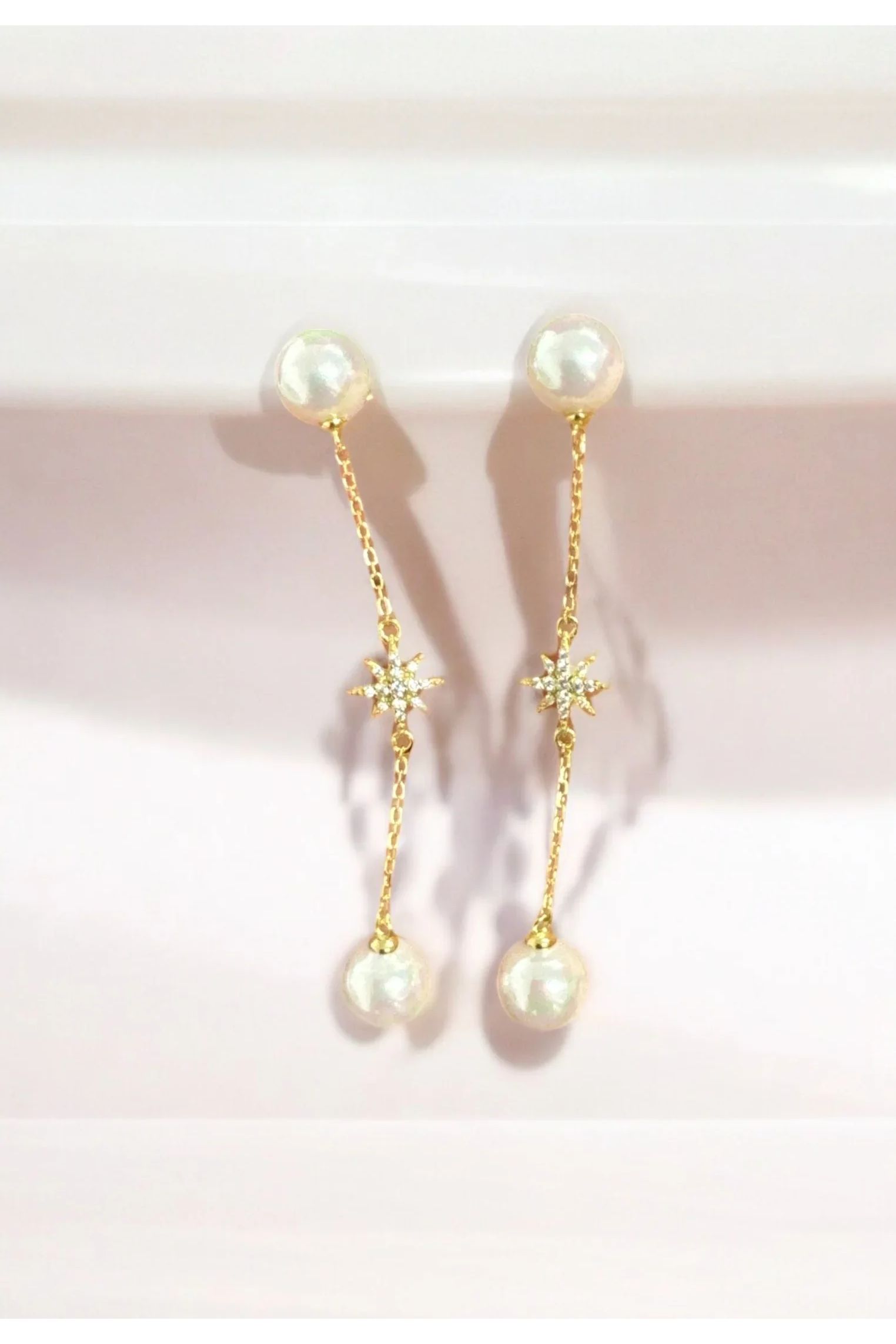 Still life of the earrings.