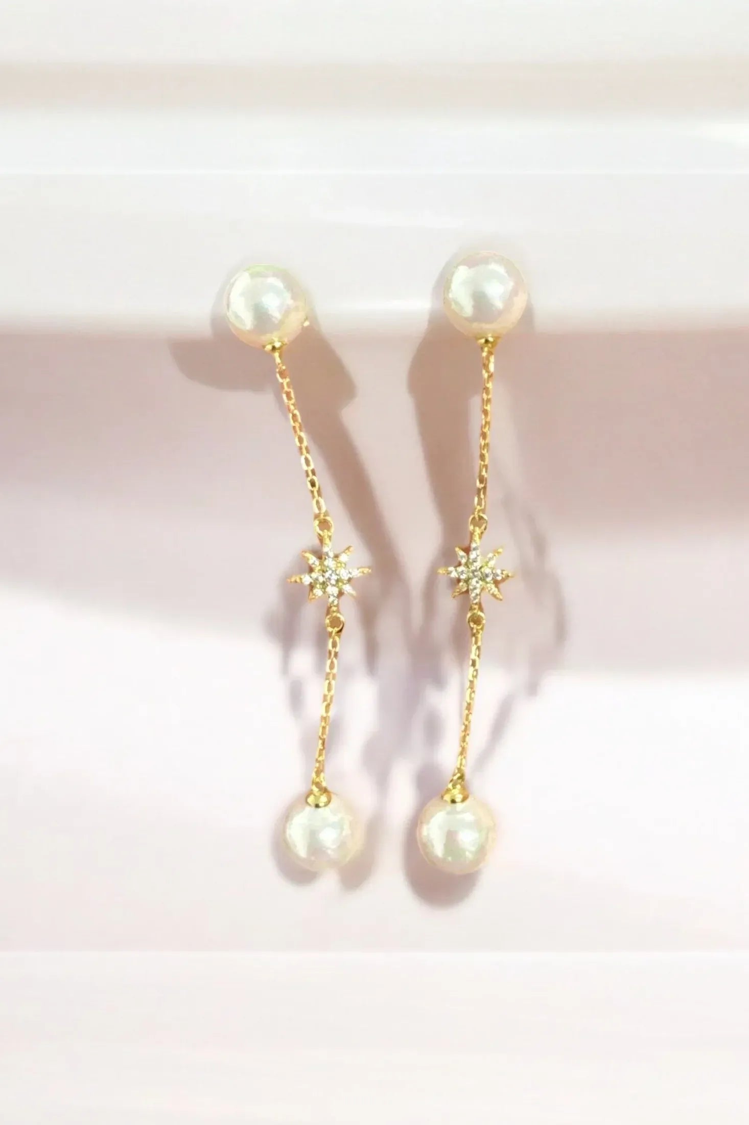 Still life of the earrings.