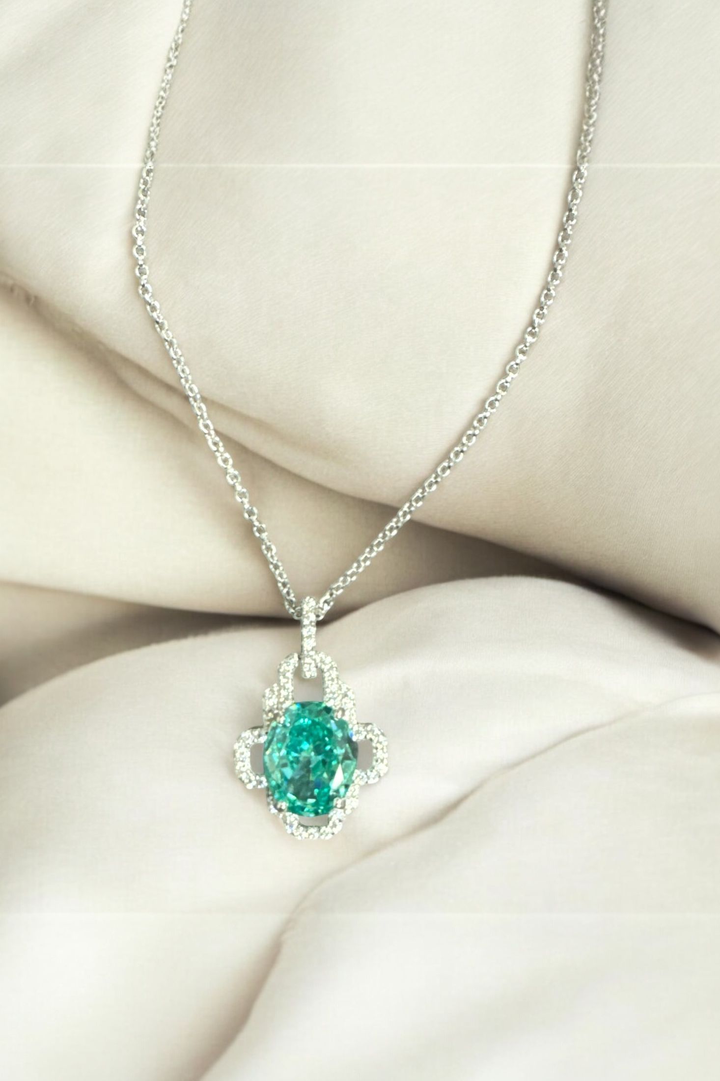 Still life of the necklace.