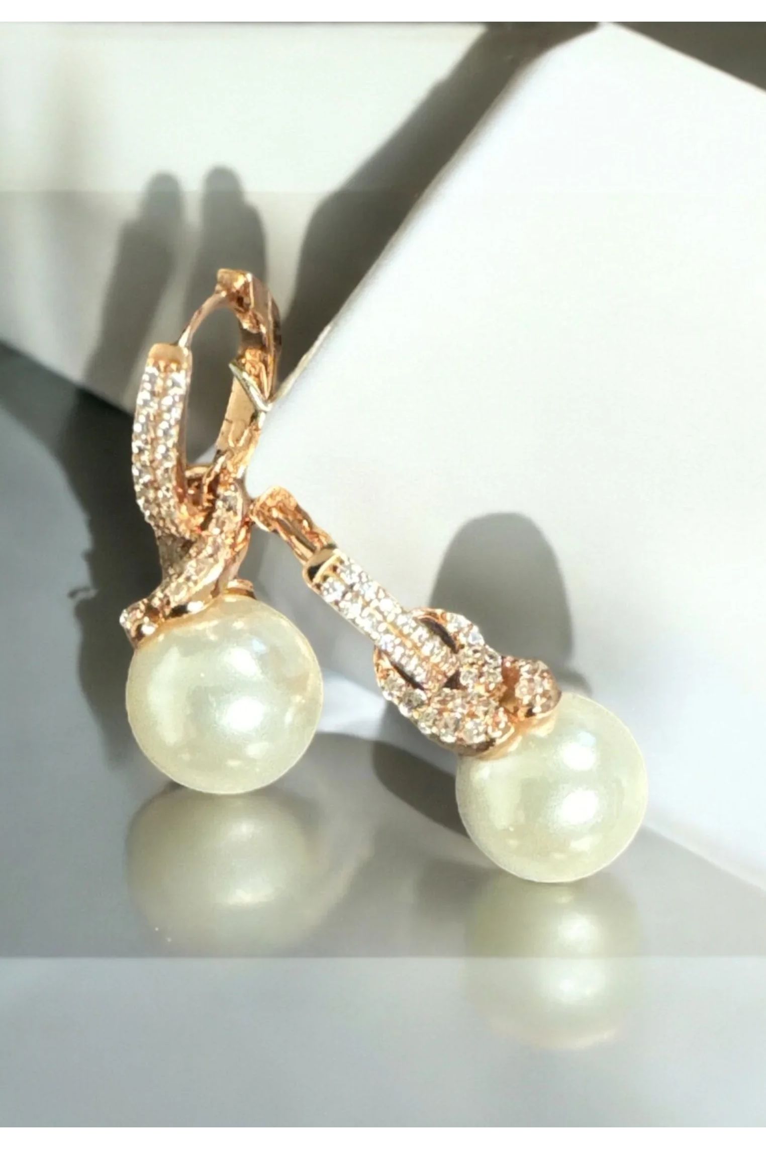 Still life of the earrings.