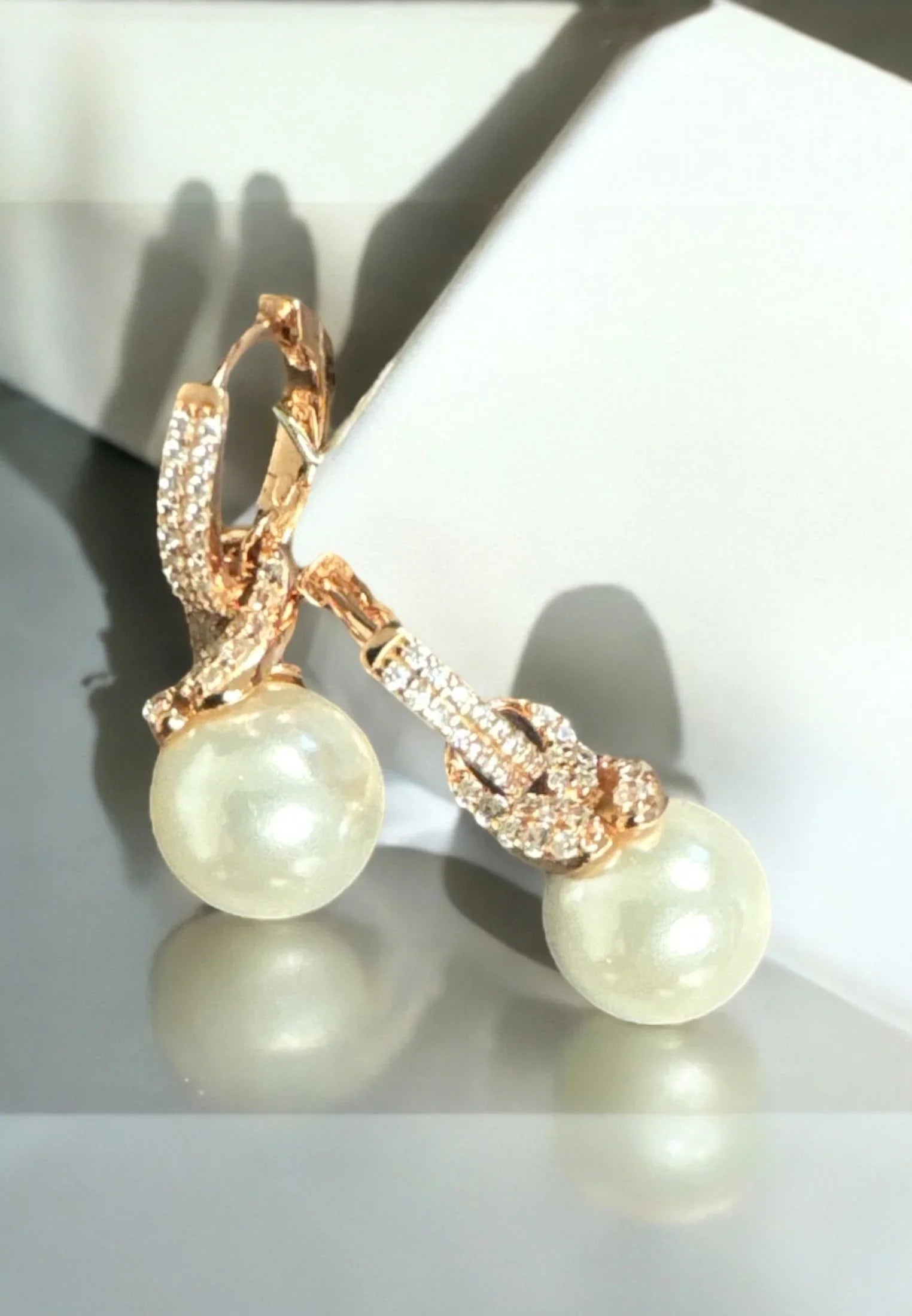 Still life of the earrings.