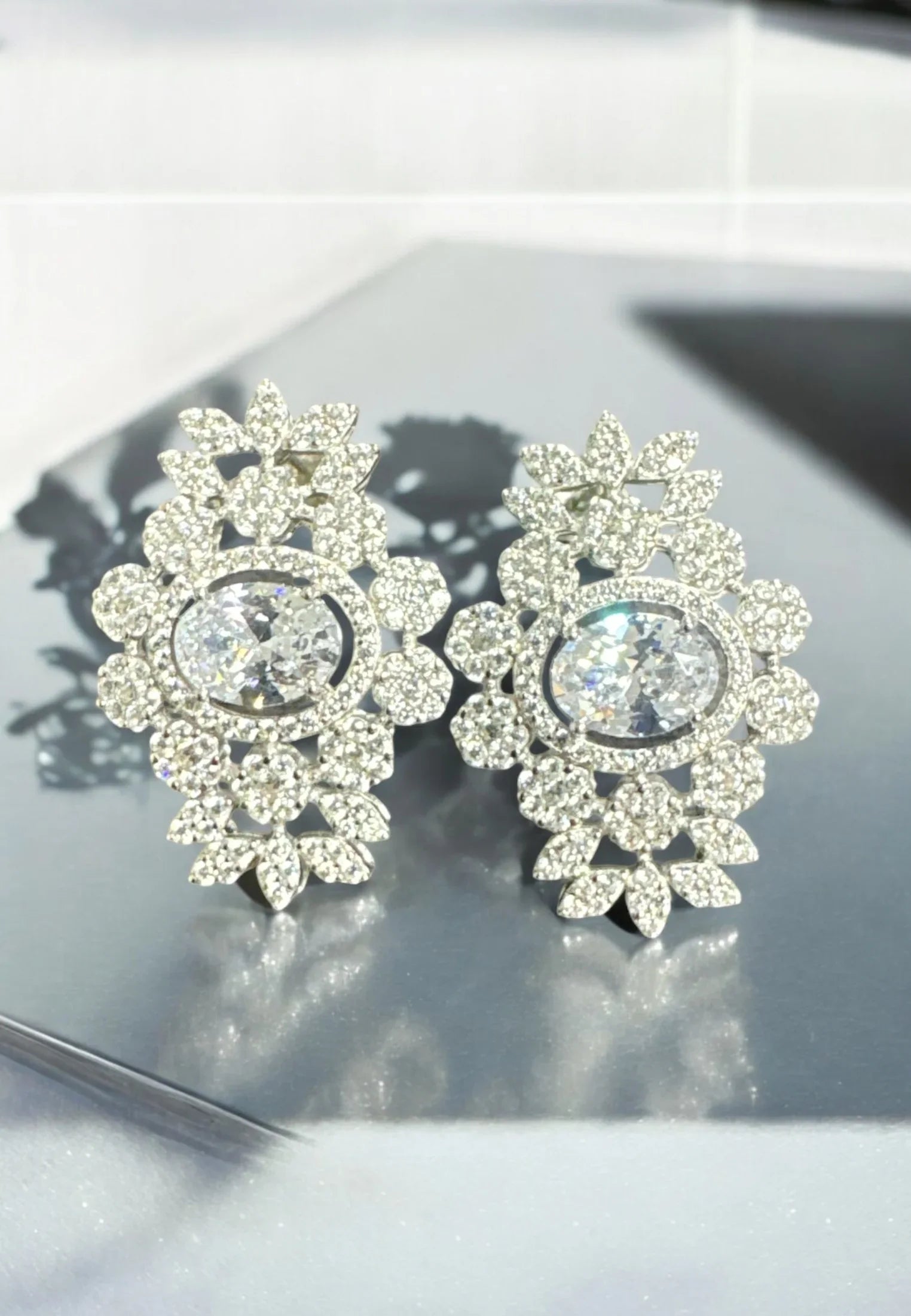 Still life of the earrings.