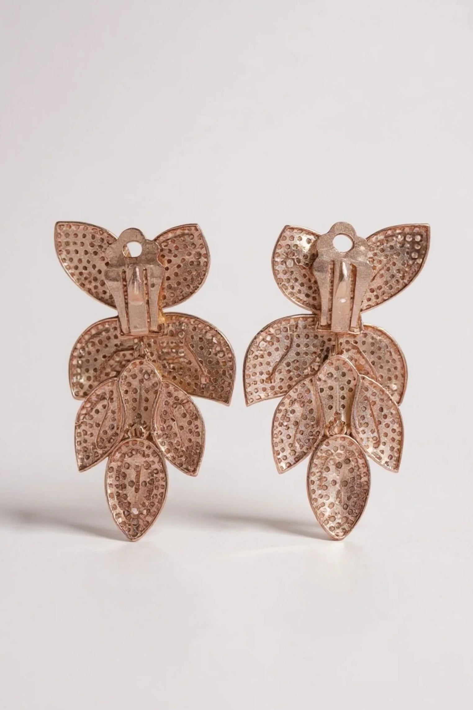 Clip-on backing of the earrings.