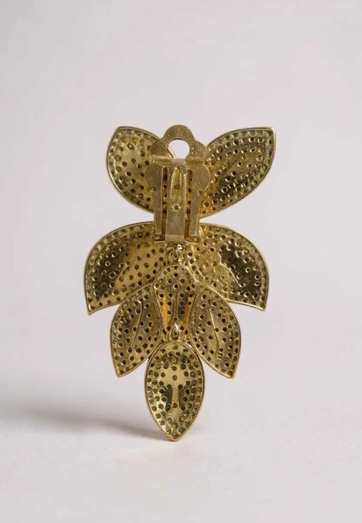 Clip-on backing of the earring.