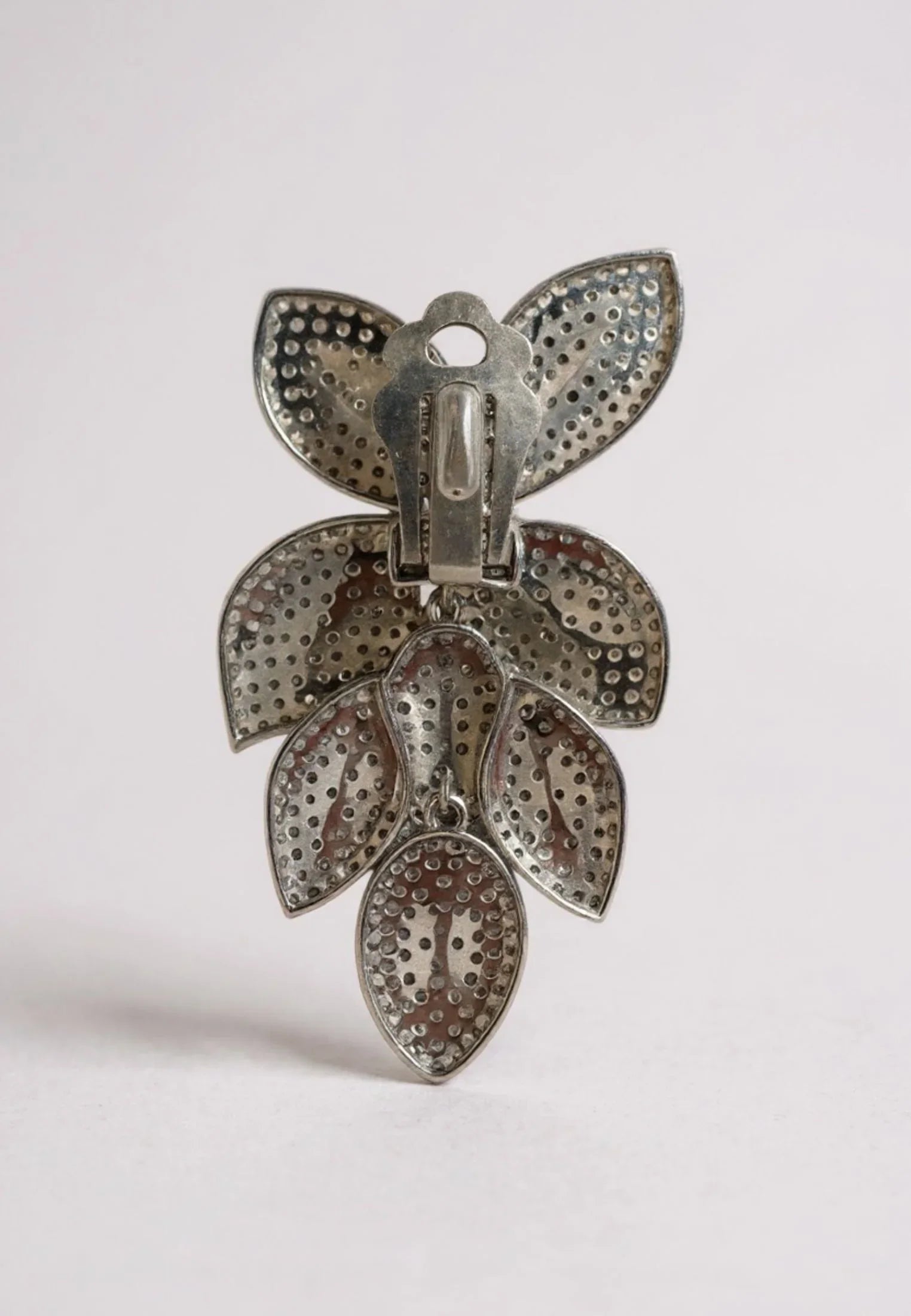 Clip-on backing of the earring.