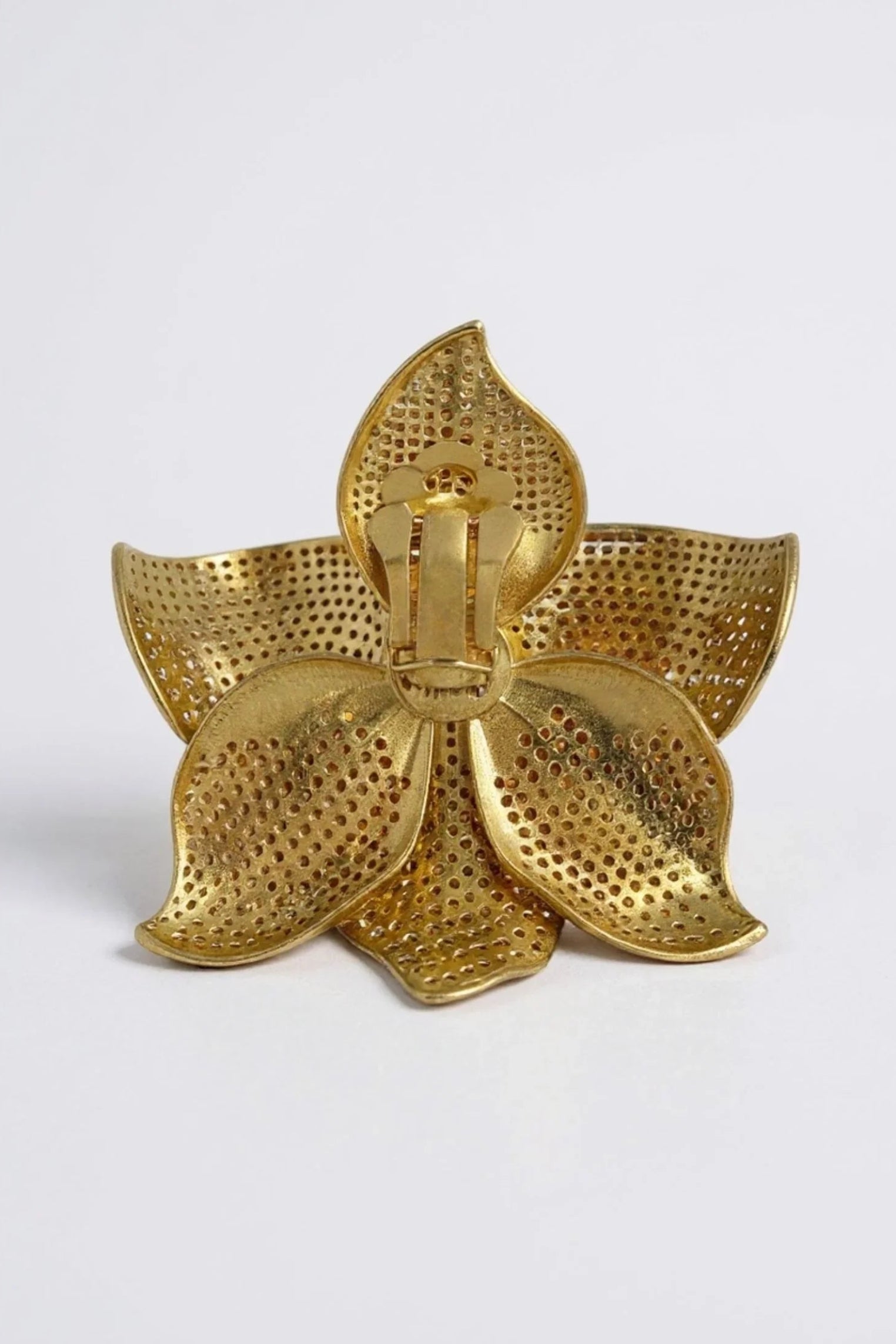 Clip-on backing of the earring.