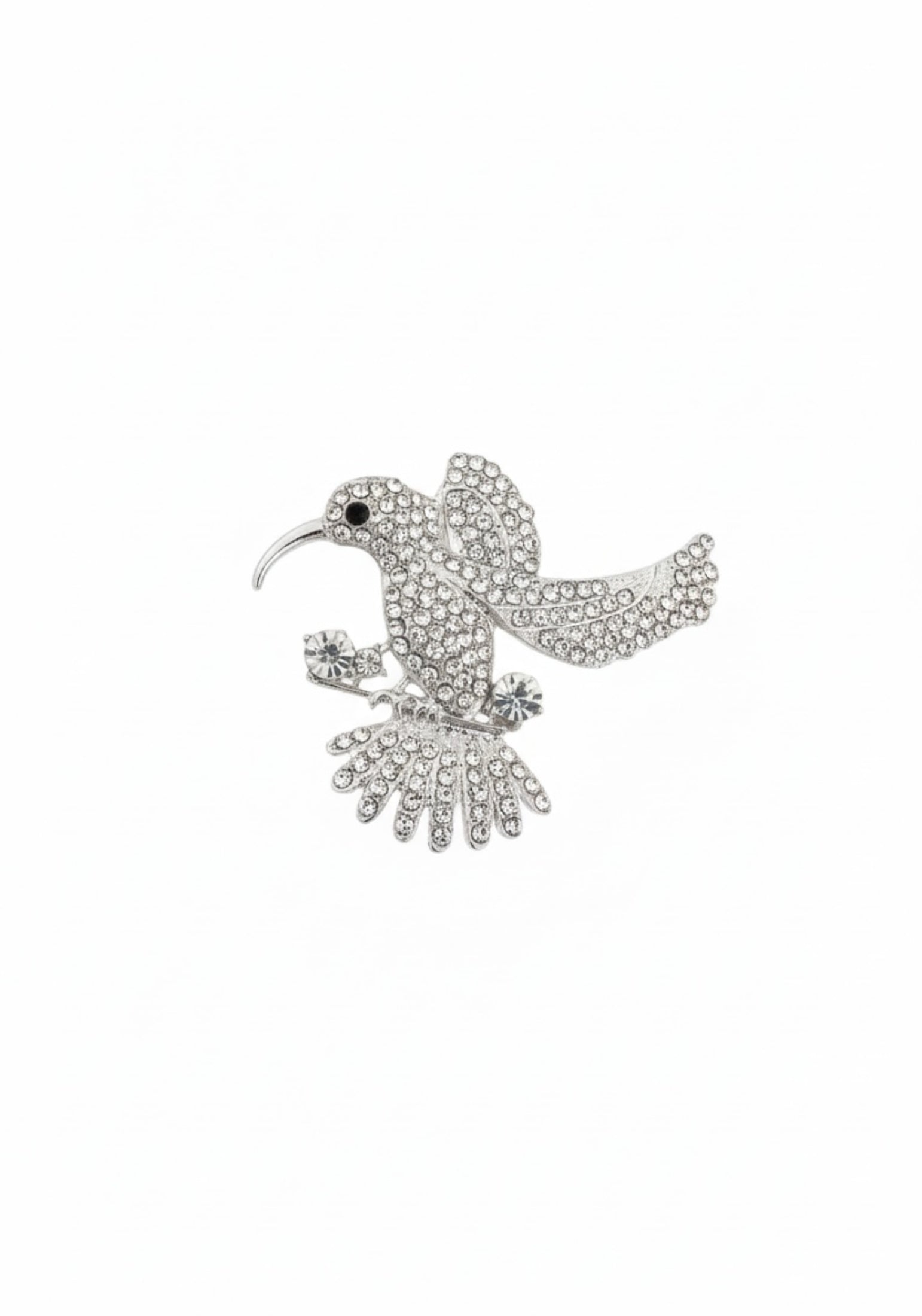 Hummingbird Brooch Silver