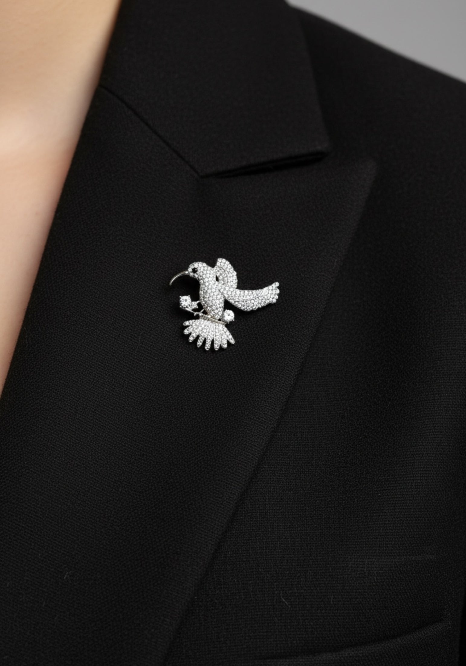 Hummingbird Brooch Silver