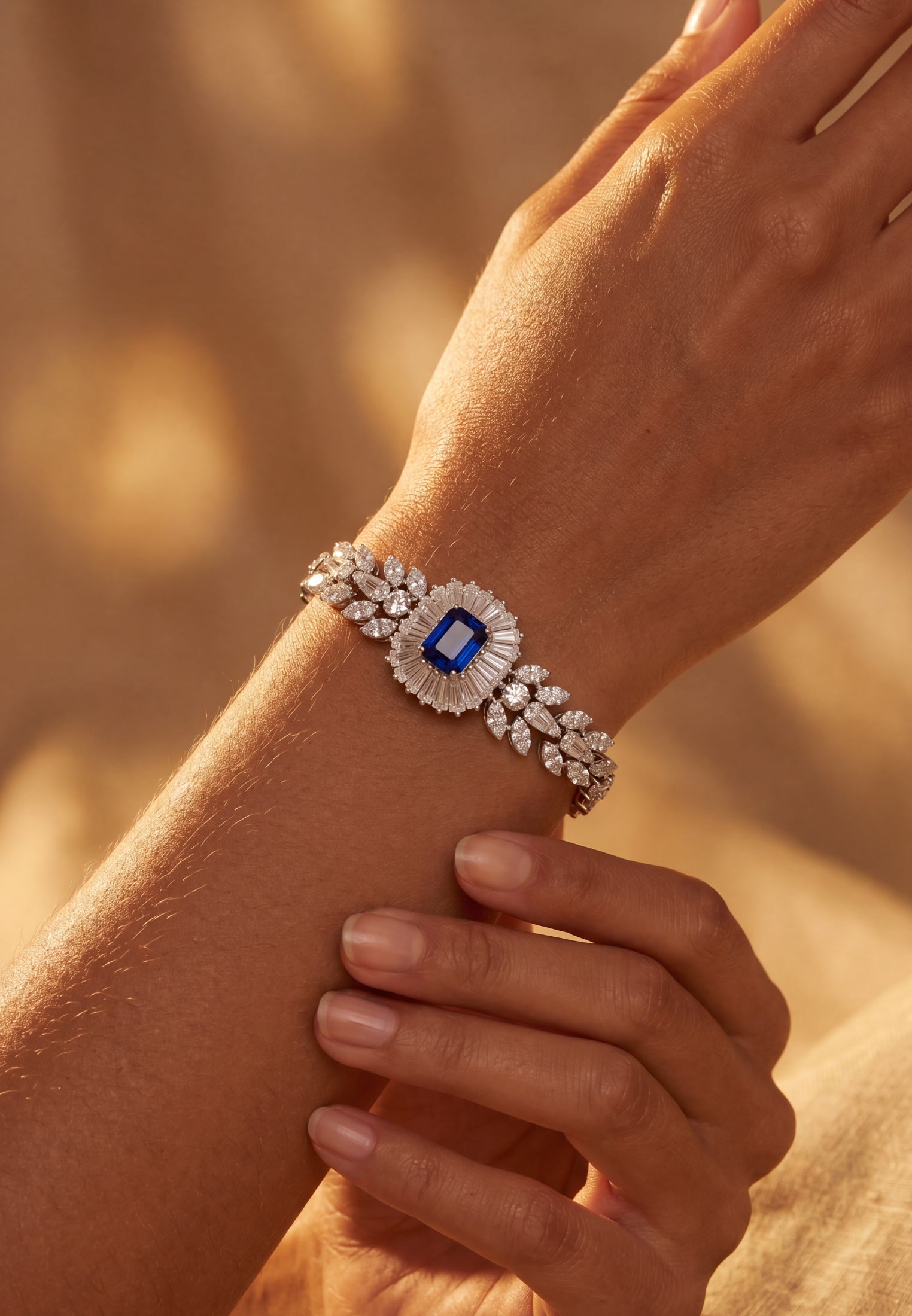 Countess Gemstone Bracelet Sapphire Silver