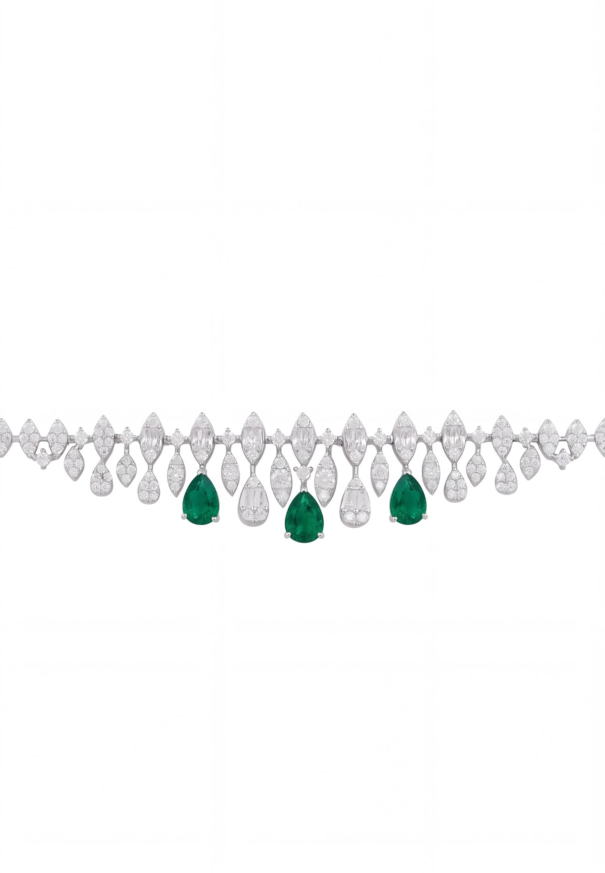 Bracelet Tennis Duchess Émeraude Argent
