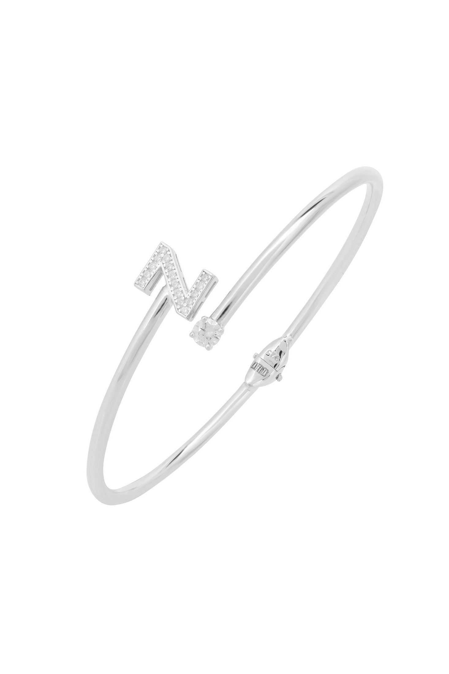 Initial 'Z' silver bracelet.
