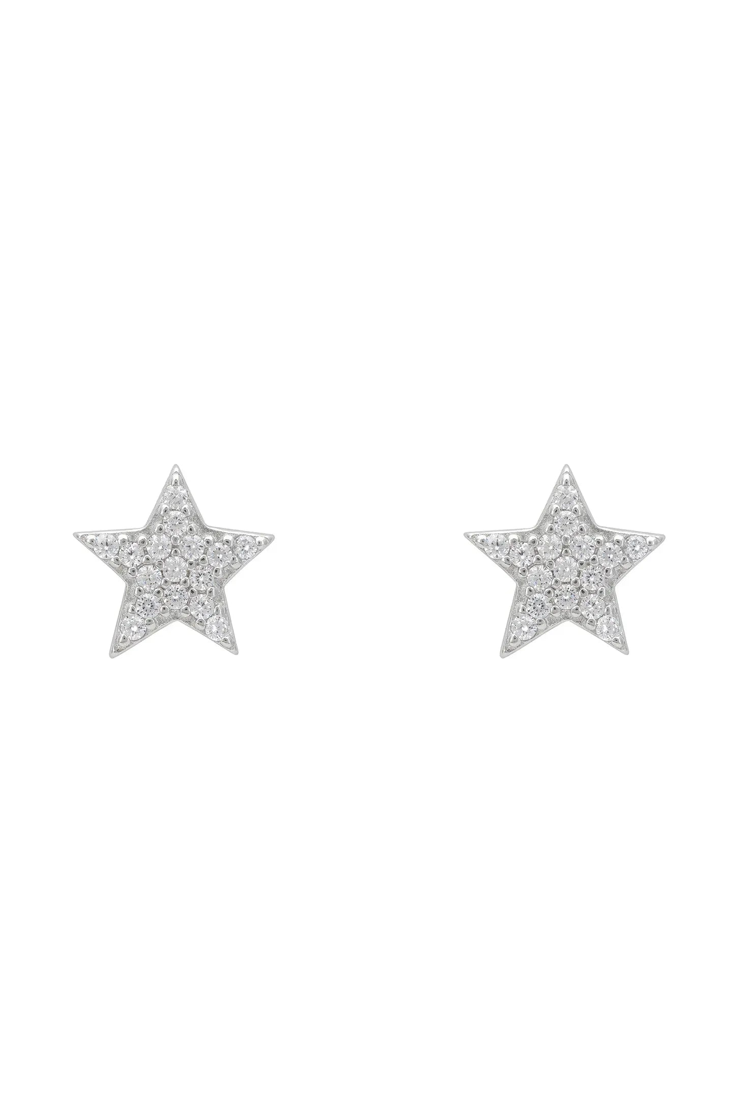 Diamond star stud earrings.