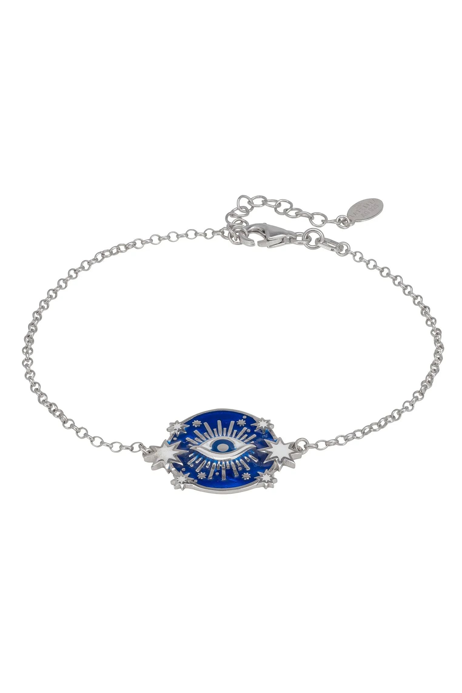 Celestial all seeing eye silver bracelet.