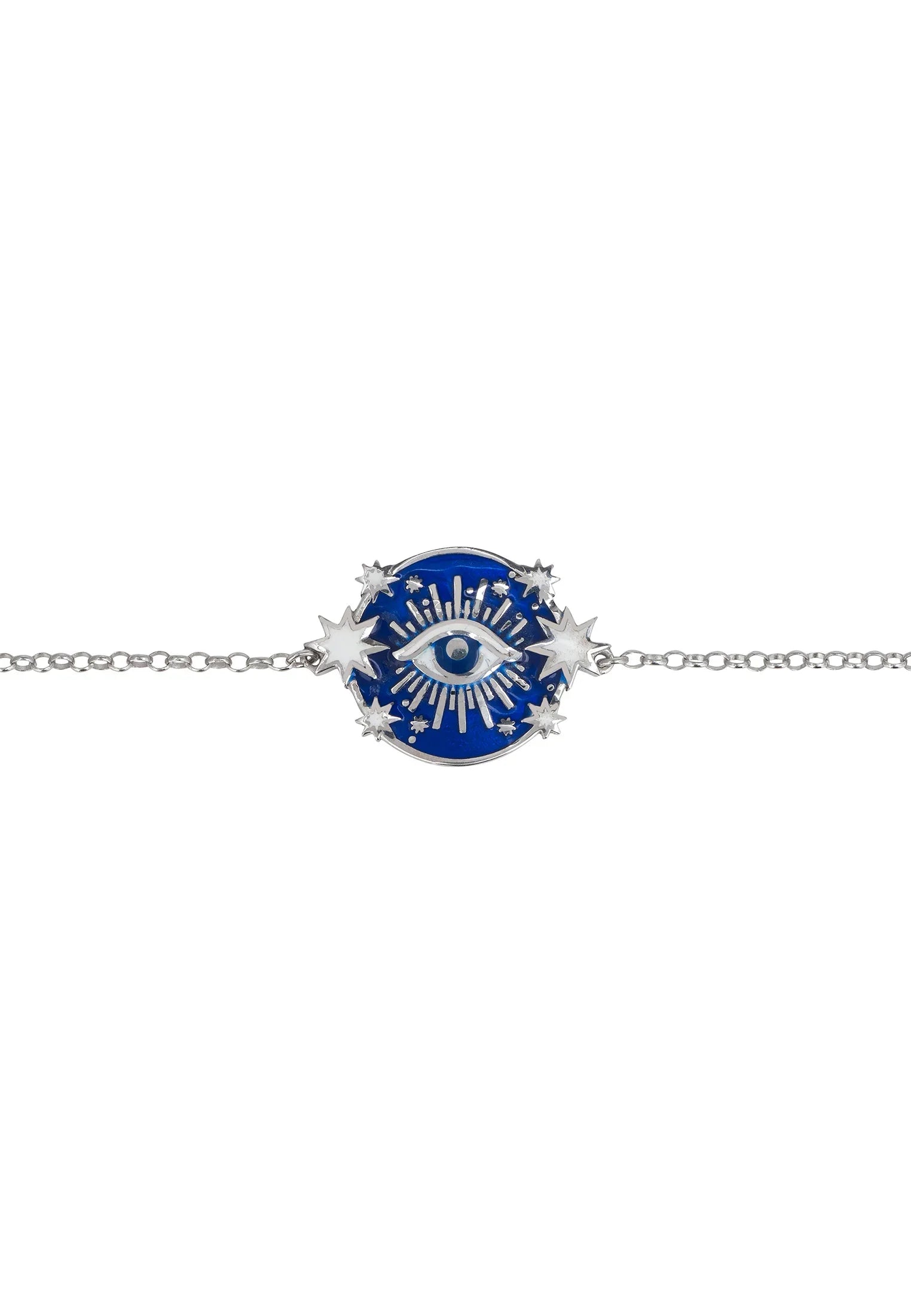 Celestial all seeing eye silver bracelet.