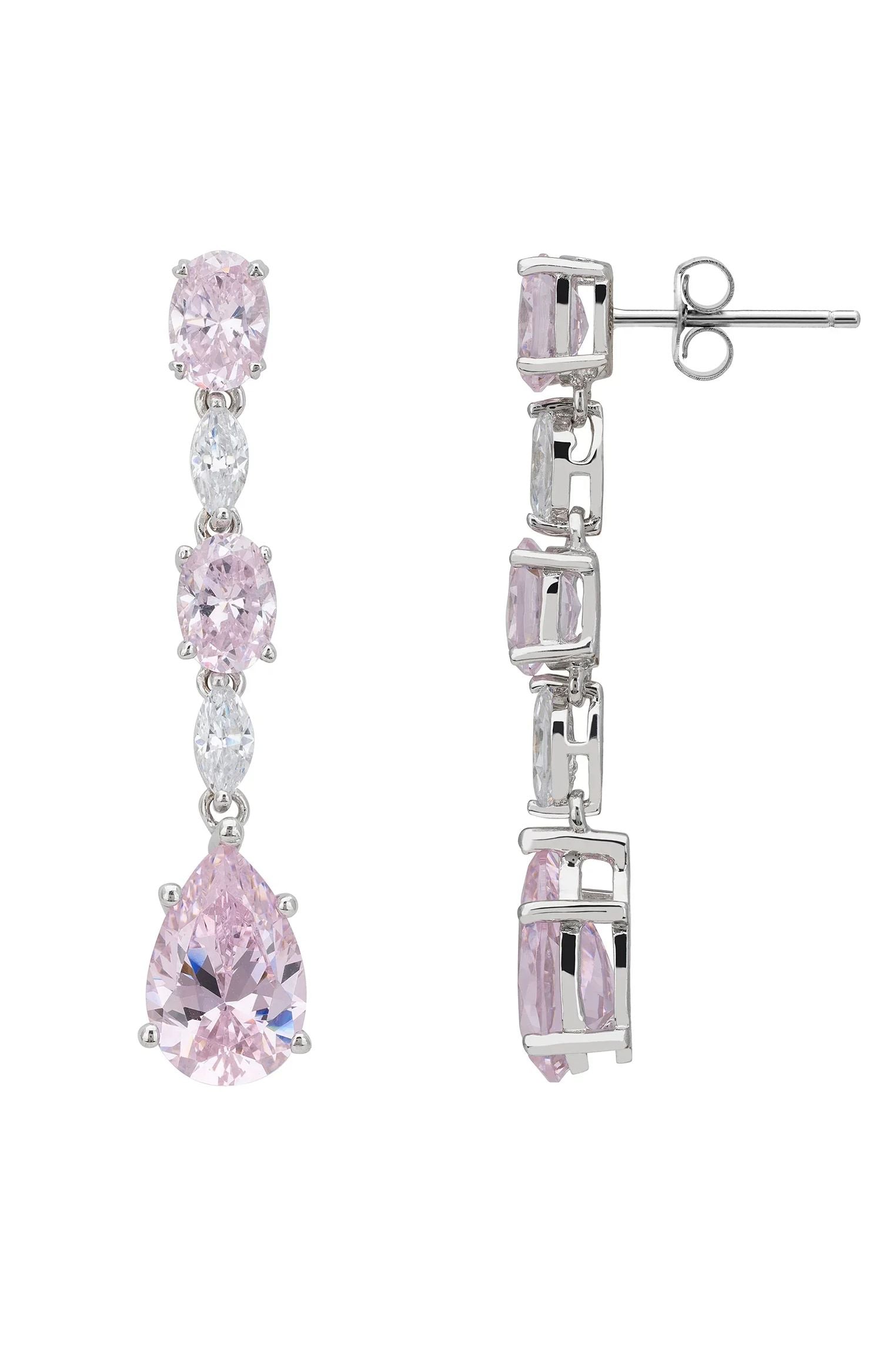 Push backing of the earrings.