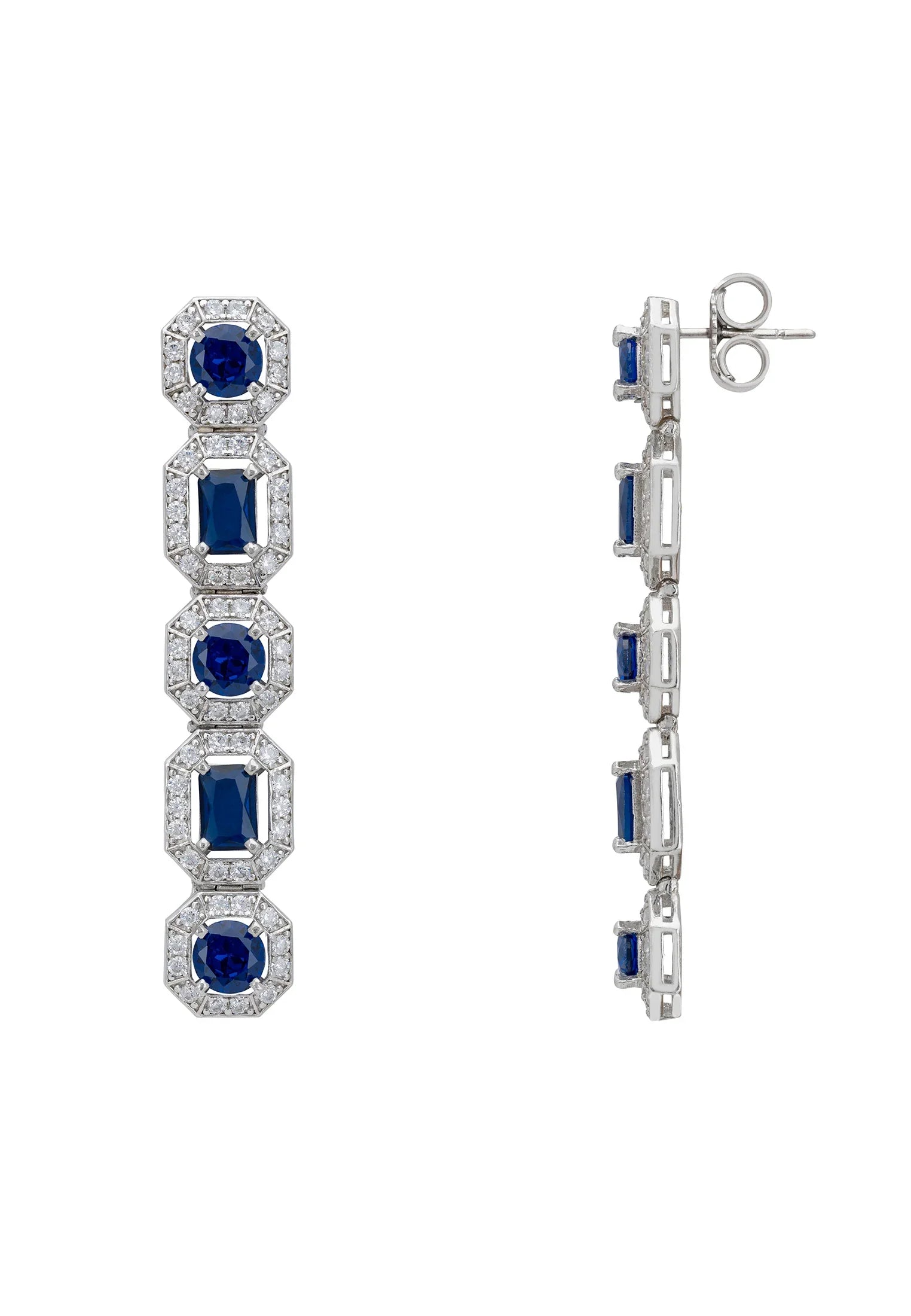 Push backing of the earrings.