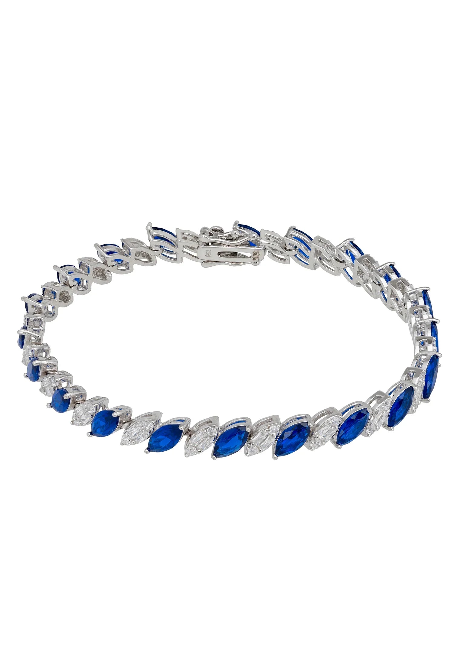 Sapphire and diamond bracelet.