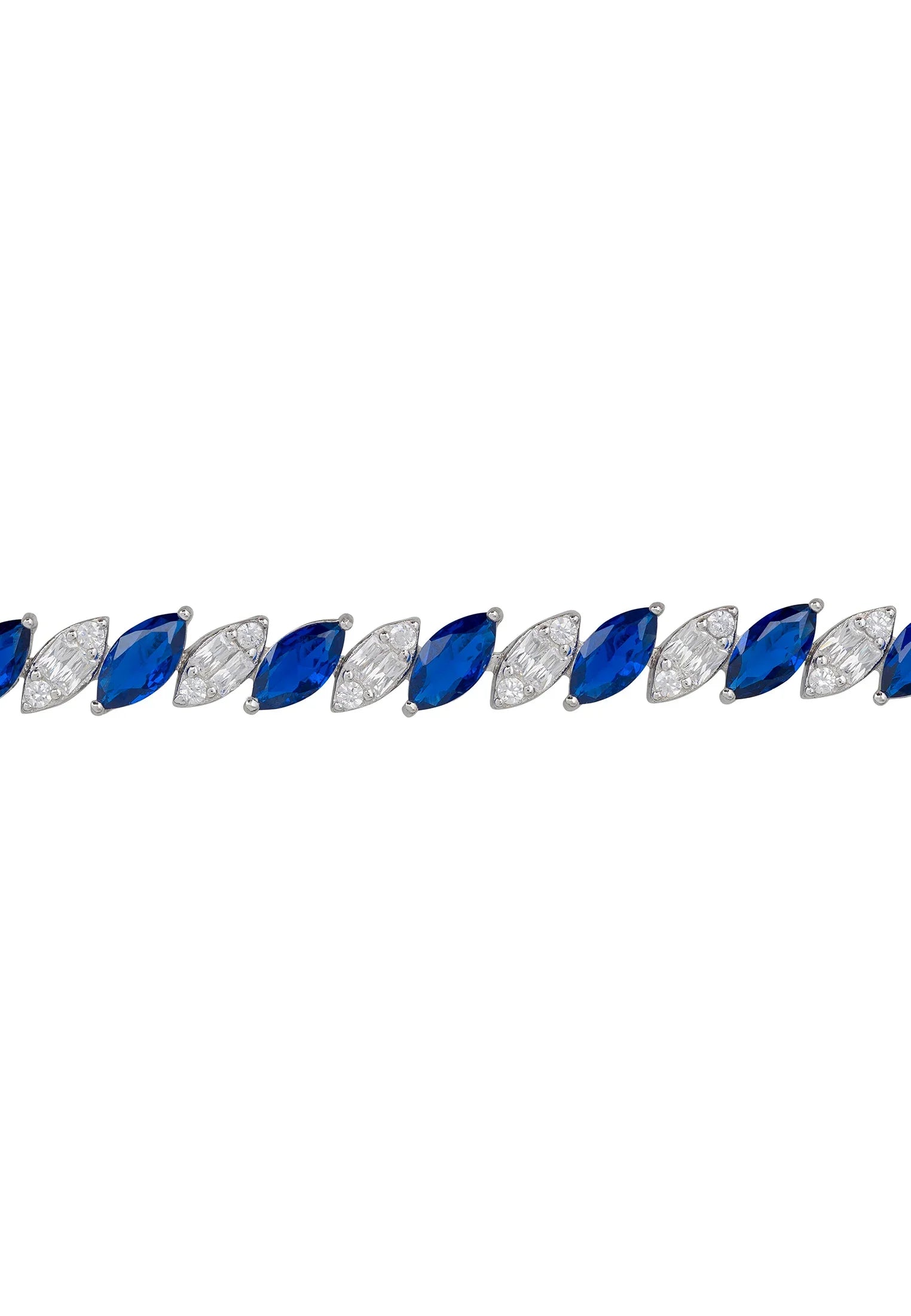 Sapphire and diamond bracelet.
