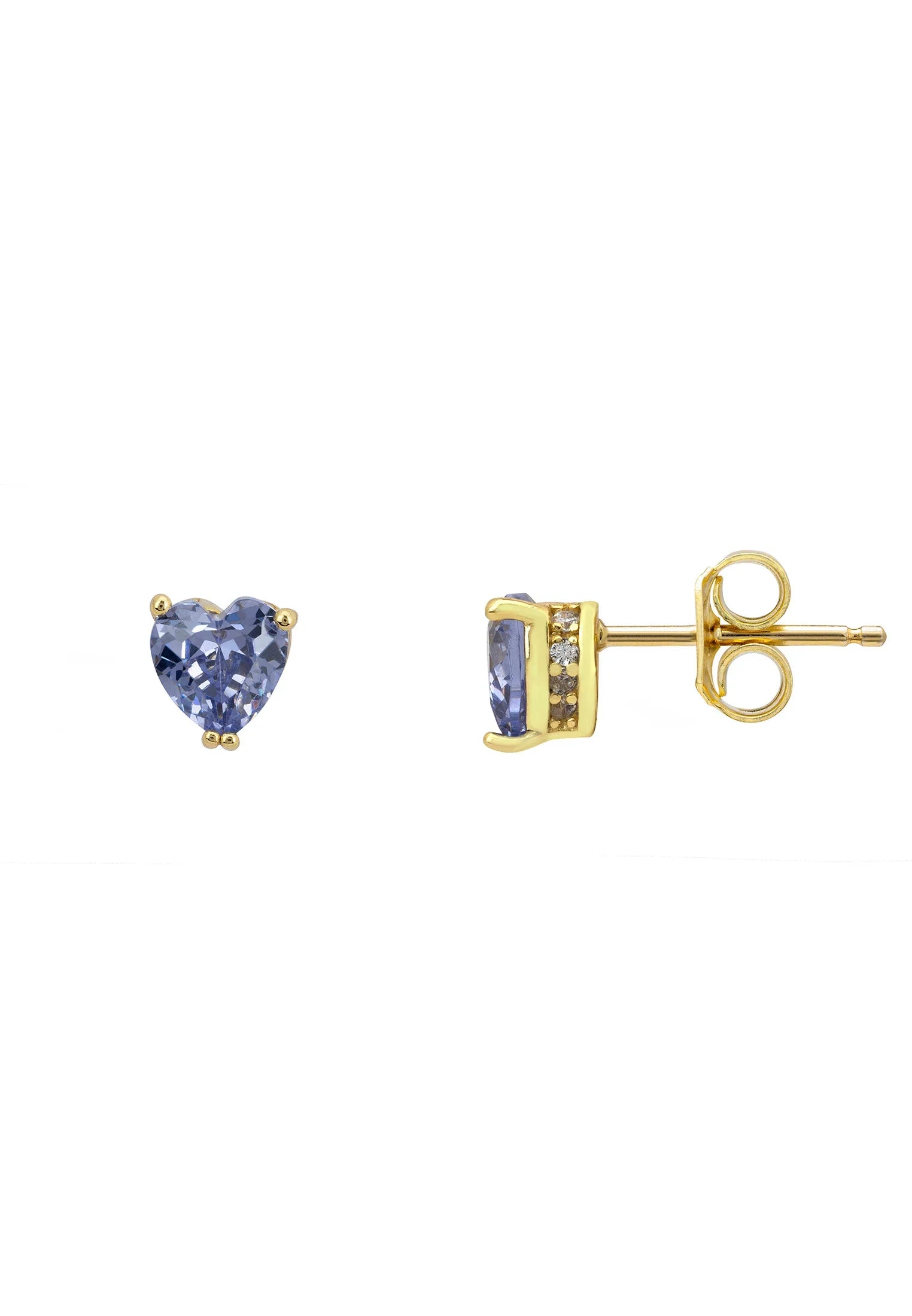 Push backing of the earrings.
