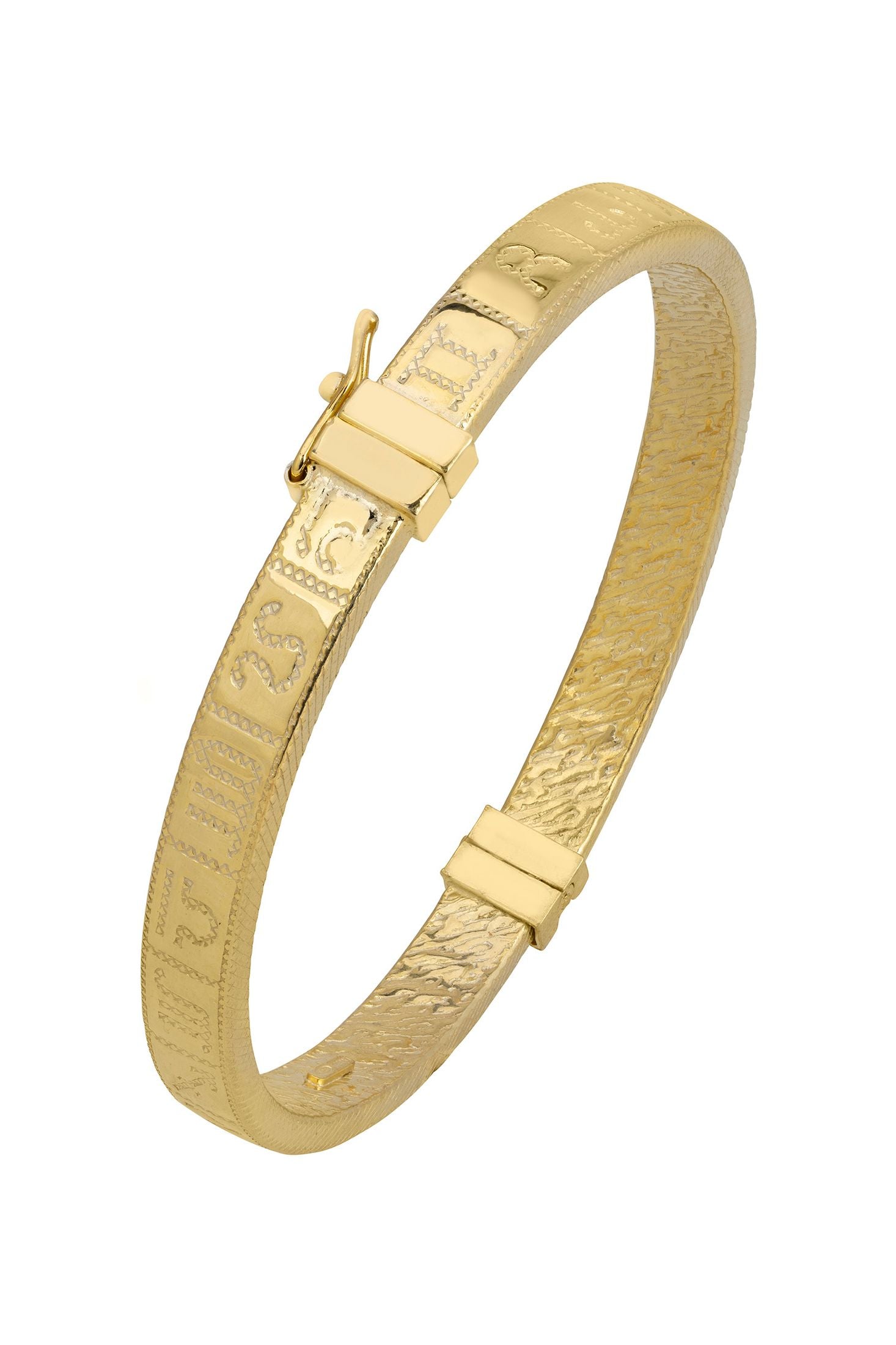 All zodiac signs gold bangle.
