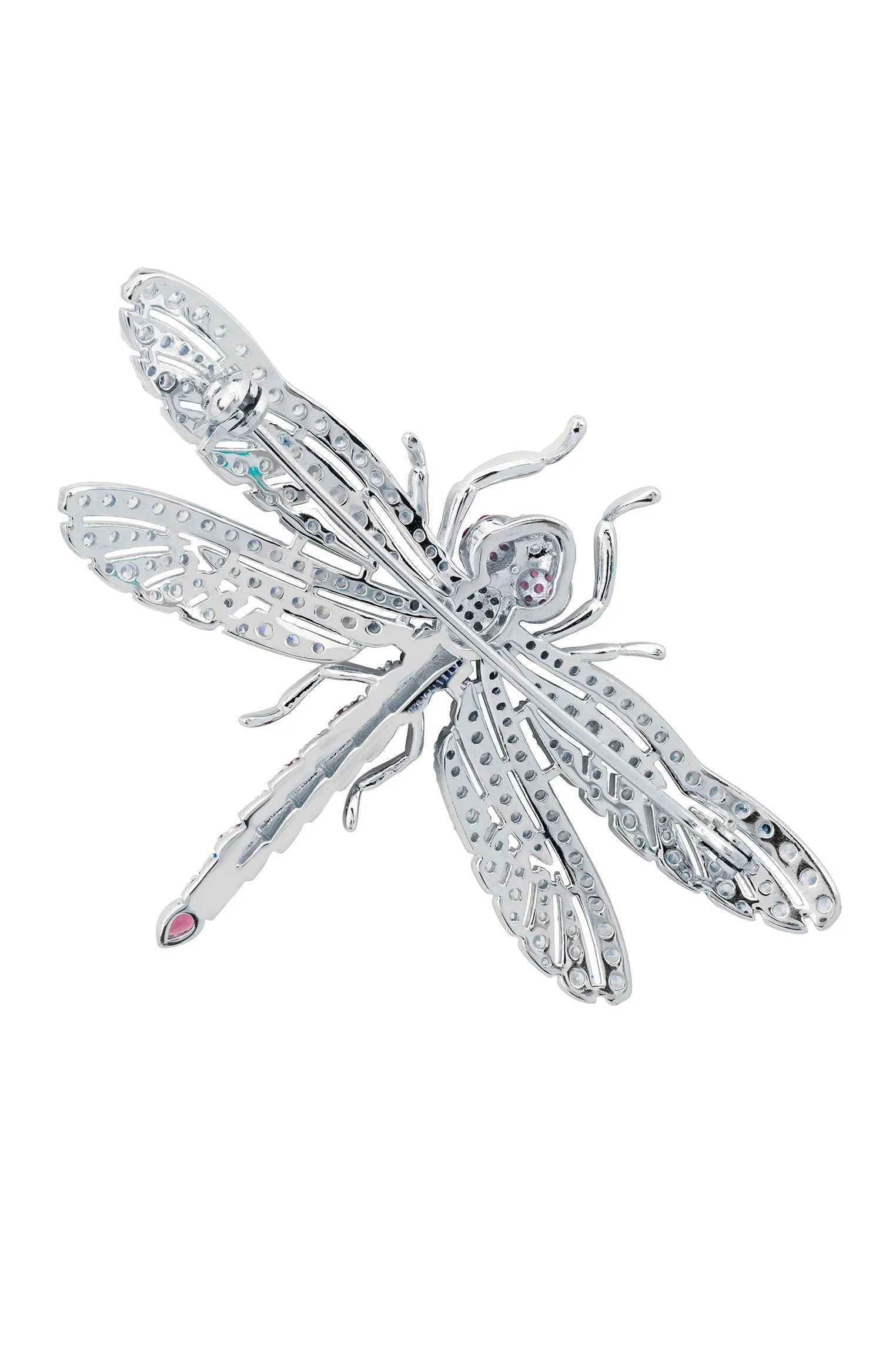 Pin back of the brooch.