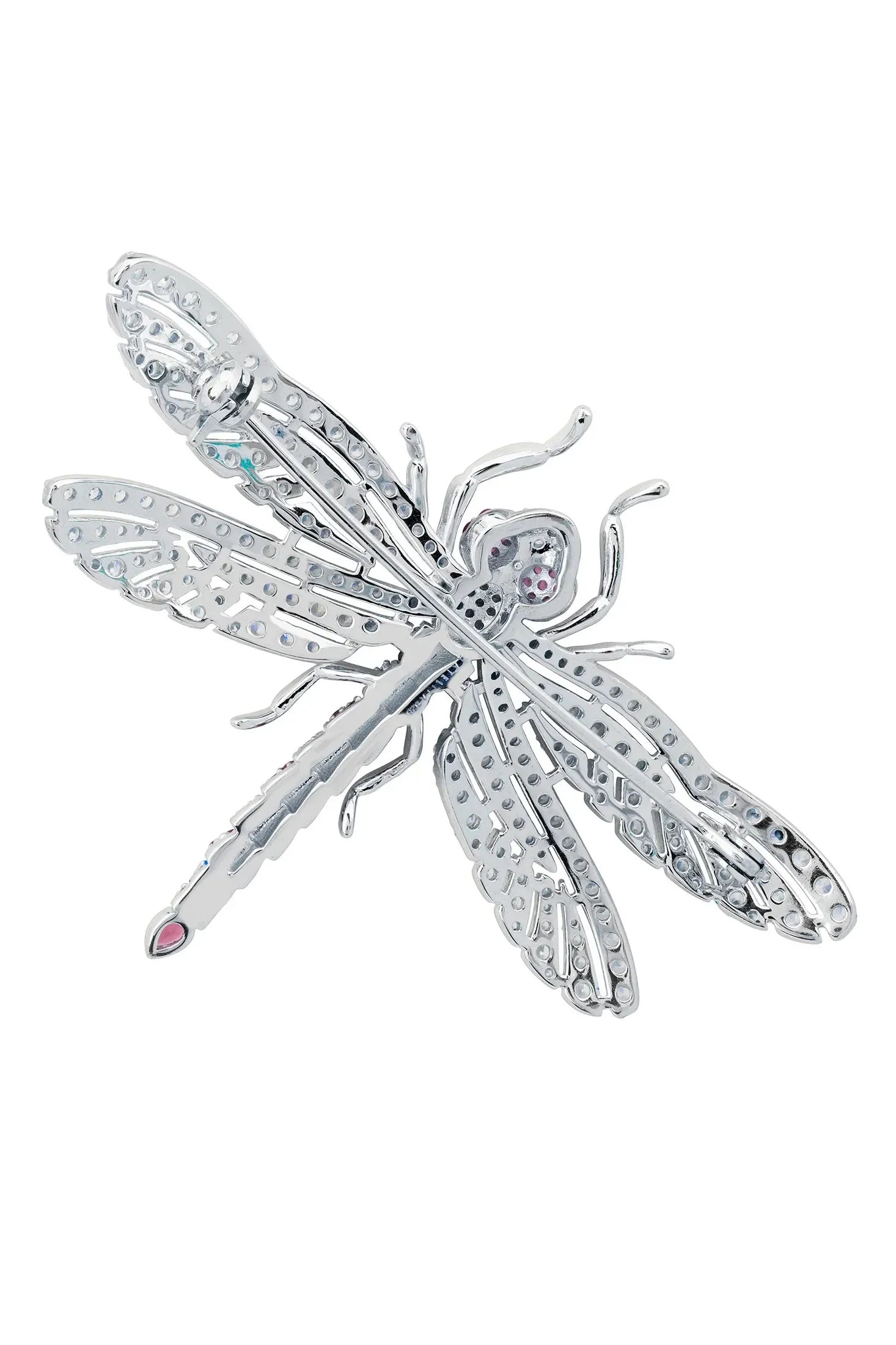 Pin back of the brooch.