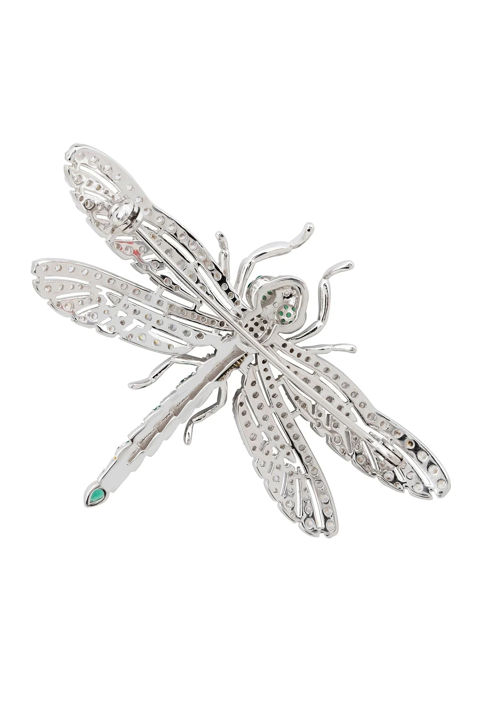 Pin back of the brooch.