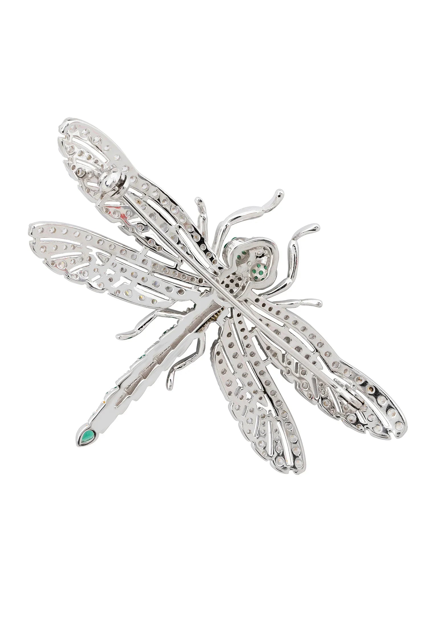 Pin back of the brooch.